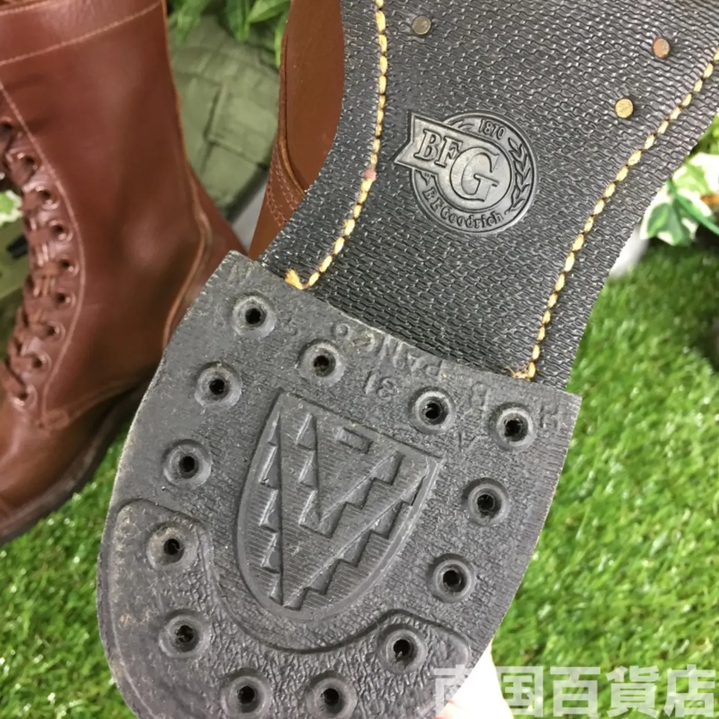 オールレザー コンバットブーツ サイズ不明(約30cm)茶色 中古良品 記録写真7