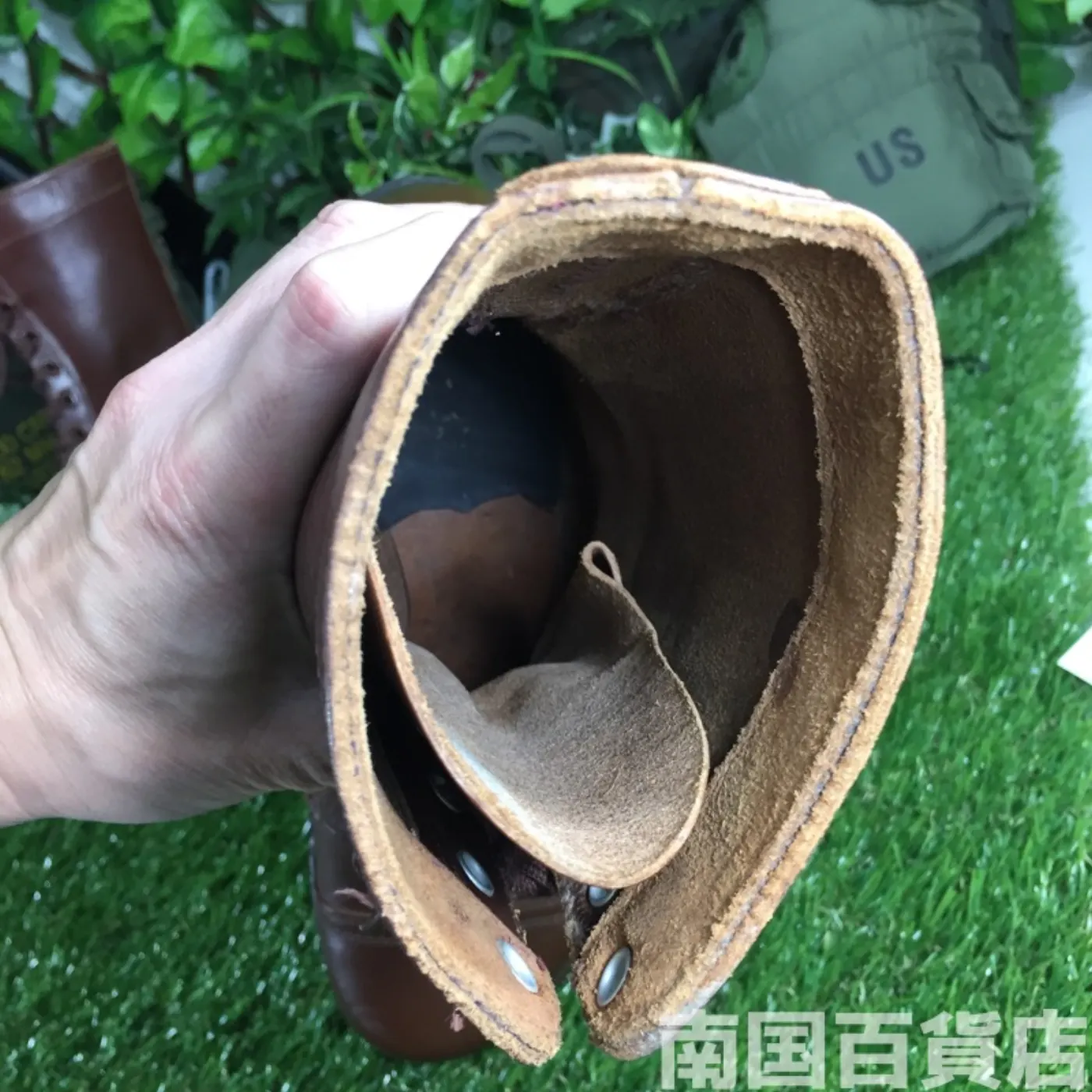 オールレザー コンバットブーツ サイズ不明(約30cm)茶色 中古良品 記録写真10