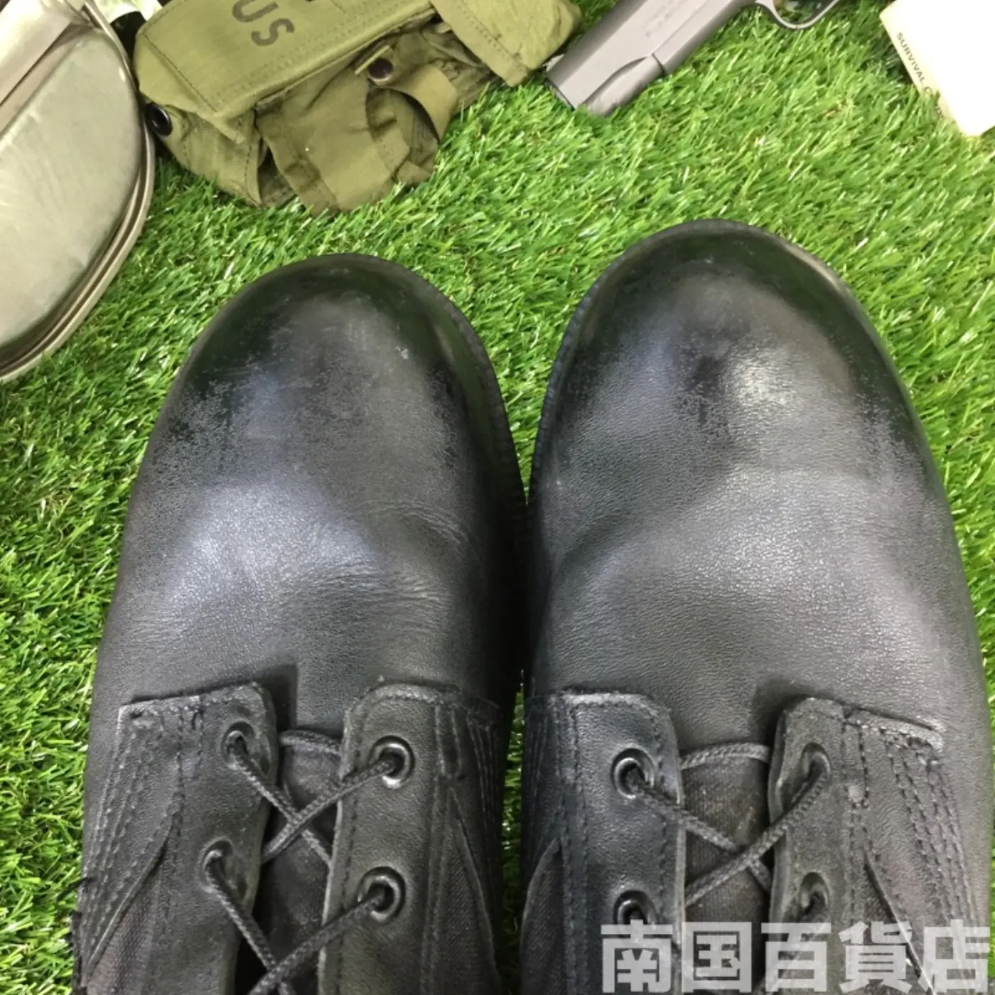 オールレザー コンバットブーツ 12（約30cm） 黒 中古良品 記録写真6
