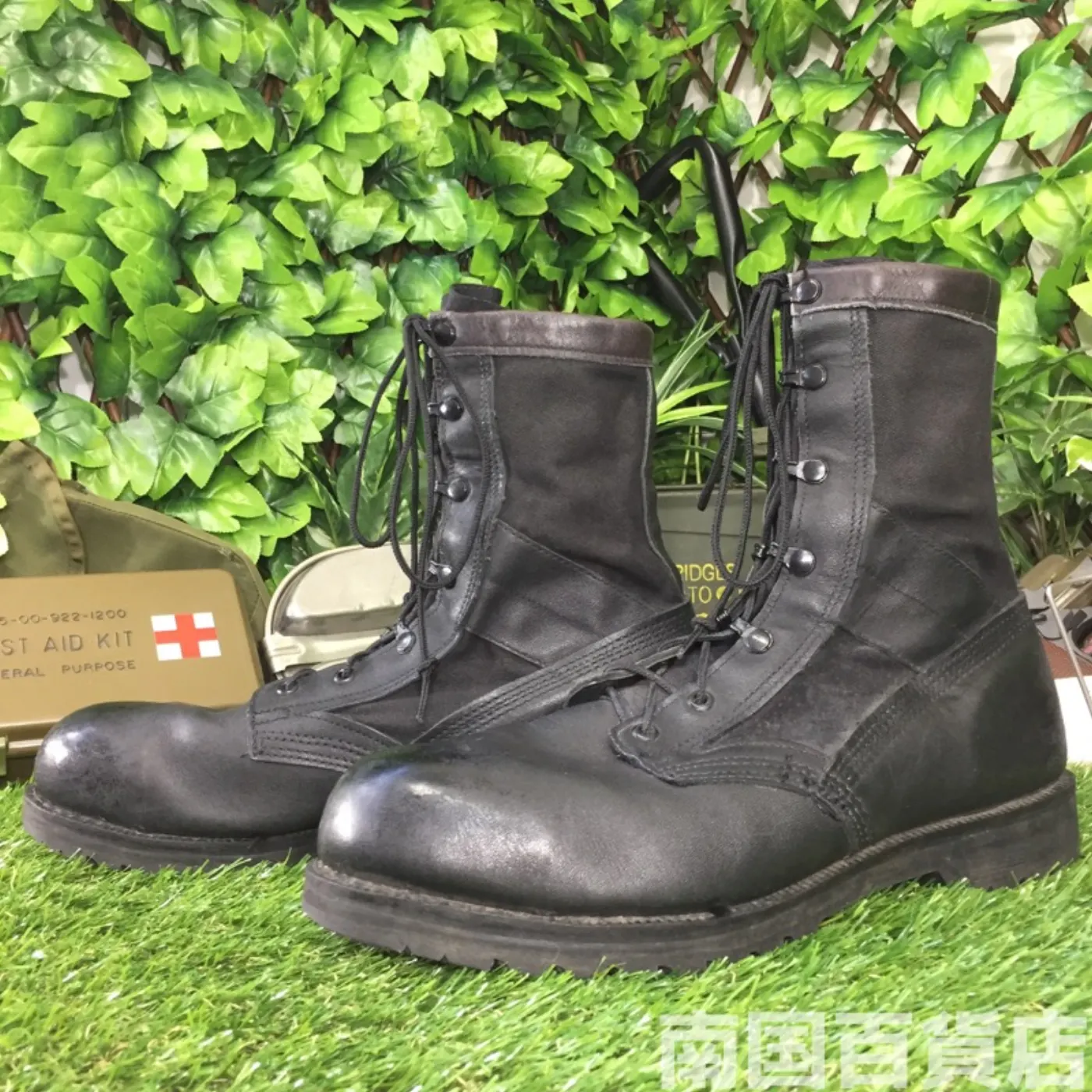 オールレザー コンバットブーツ 12（約30cm） 黒 中古良品 記録写真2