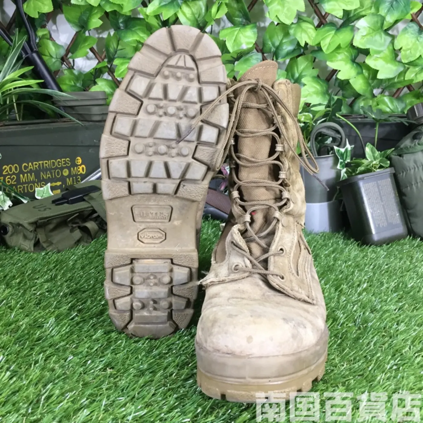 BATES コンバットブーツ 9.5R（約27.5cm）高さ24cm OD 中古品 記録写真6