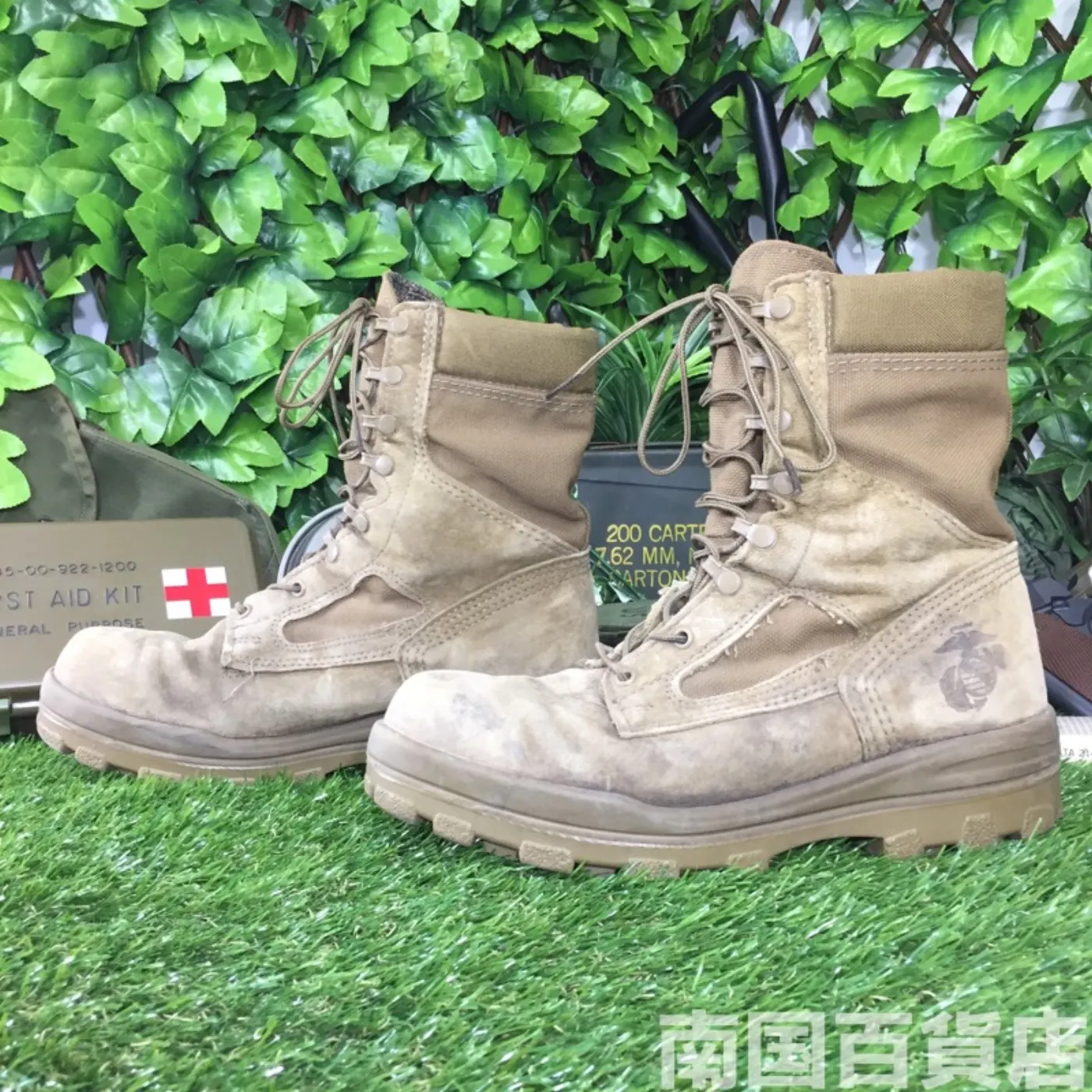 BATES コンバットブーツ 9.5R（約27.5cm）高さ24cm OD 中古品 記録写真3