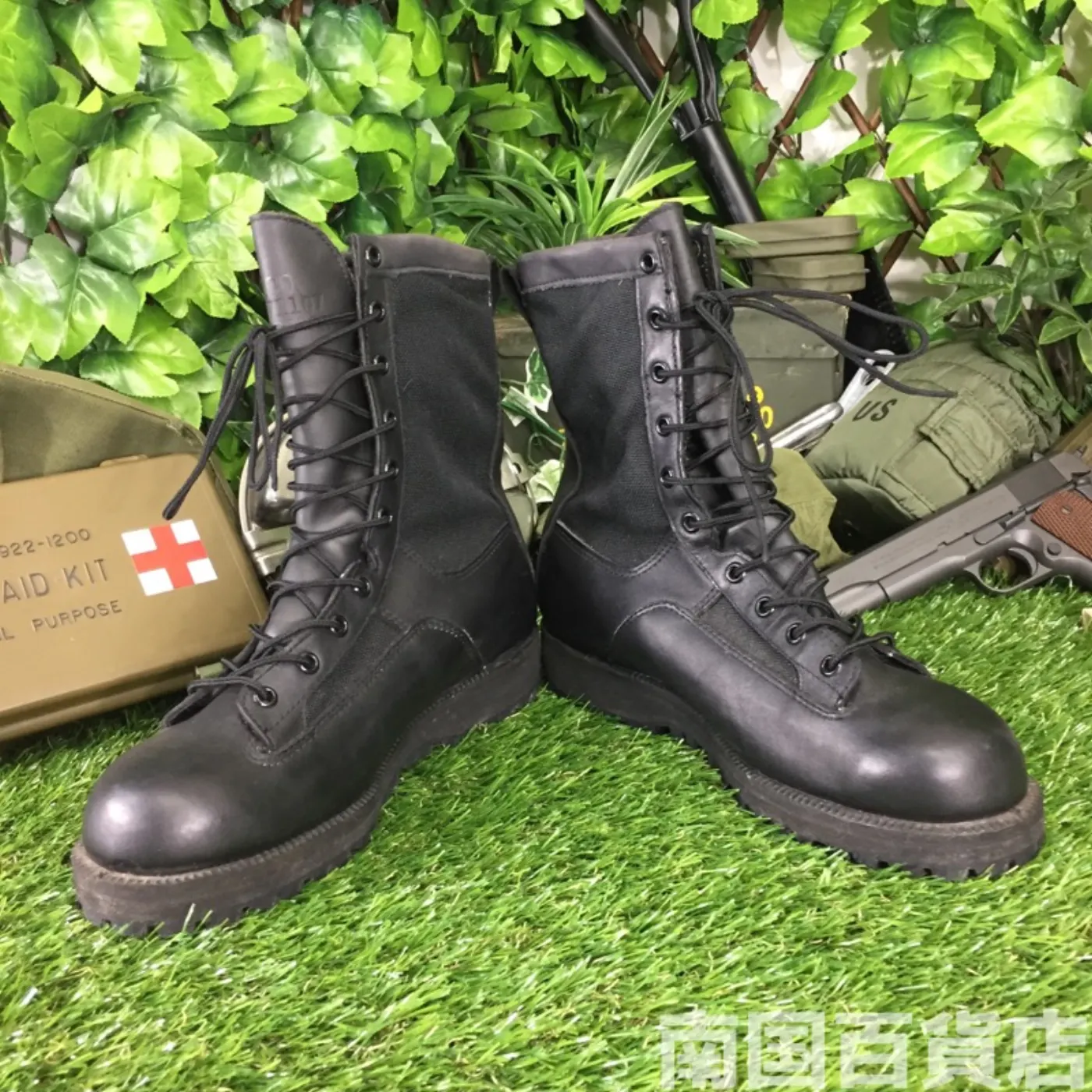 オールレザー コンバットブーツ 8（約6cm） 黒 新品 記録写真1