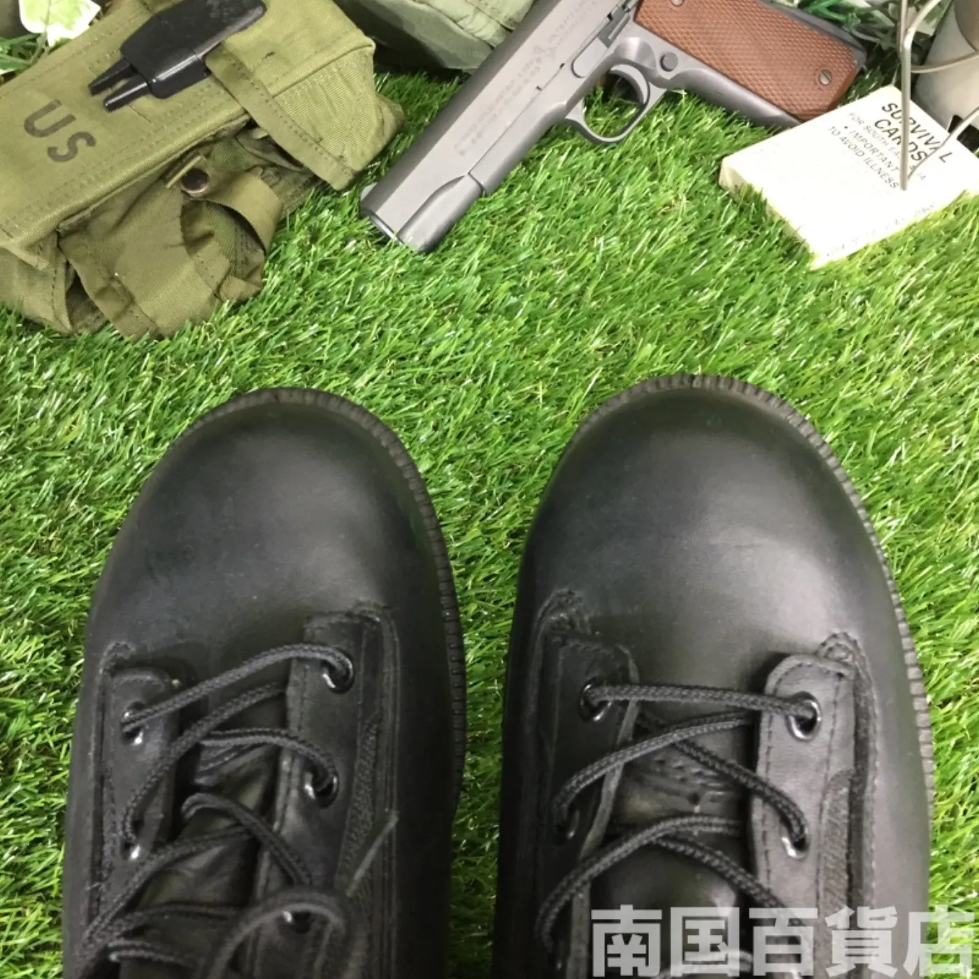 オールレザー コンバットブーツ 8（約6cm） 黒 新品 記録写真4