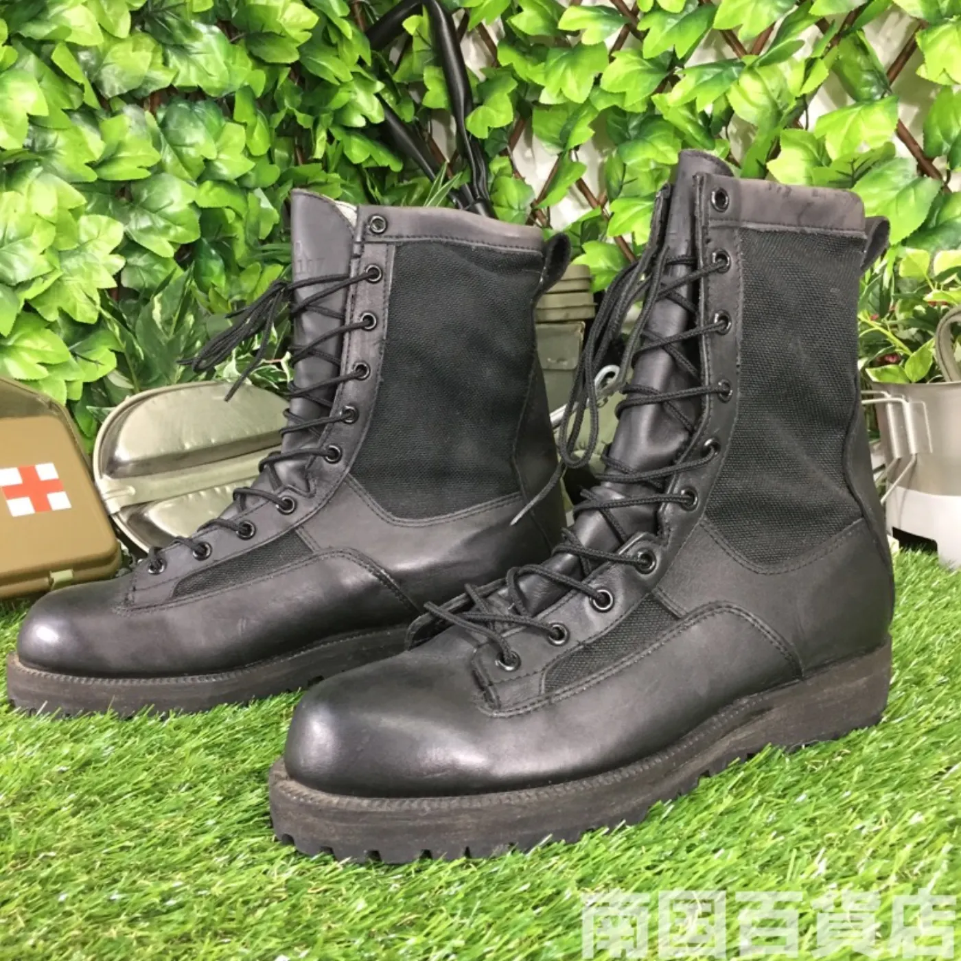 オールレザー コンバットブーツ 8（約6cm） 黒 新品 記録写真2