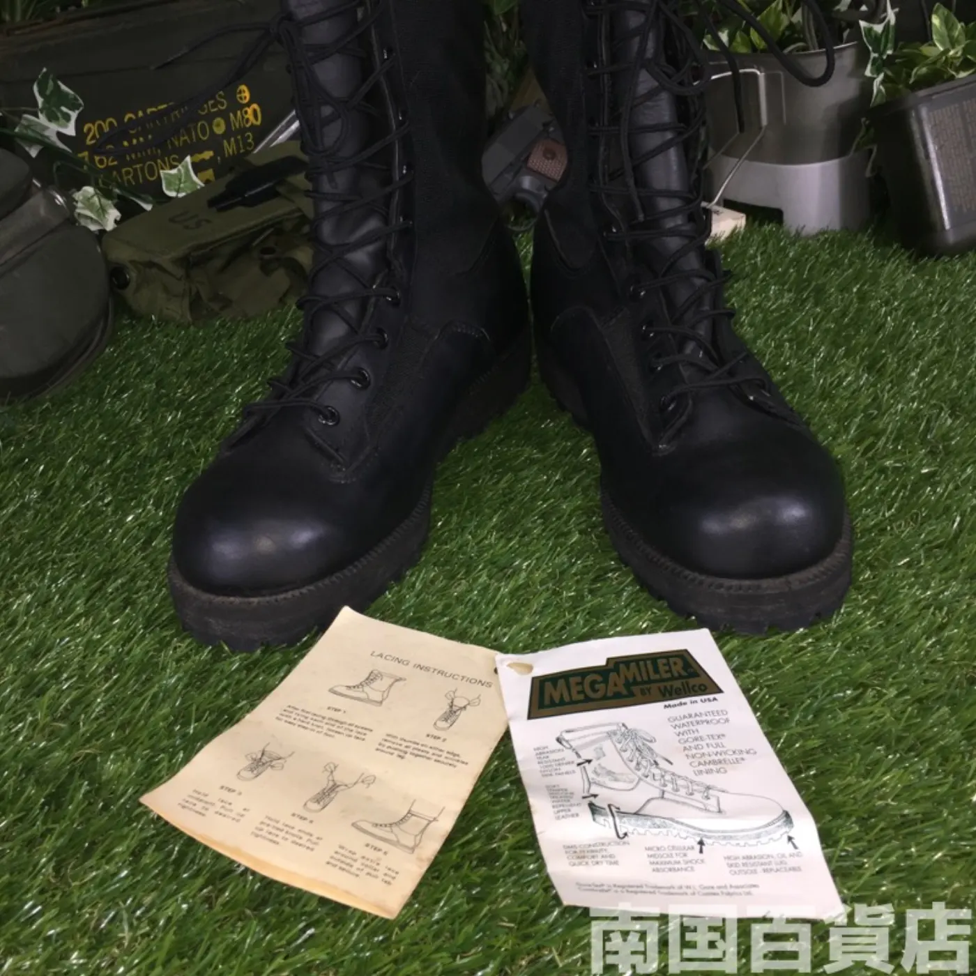 オールレザー コンバットブーツ 8（約6cm） 黒 新品 記録写真5
