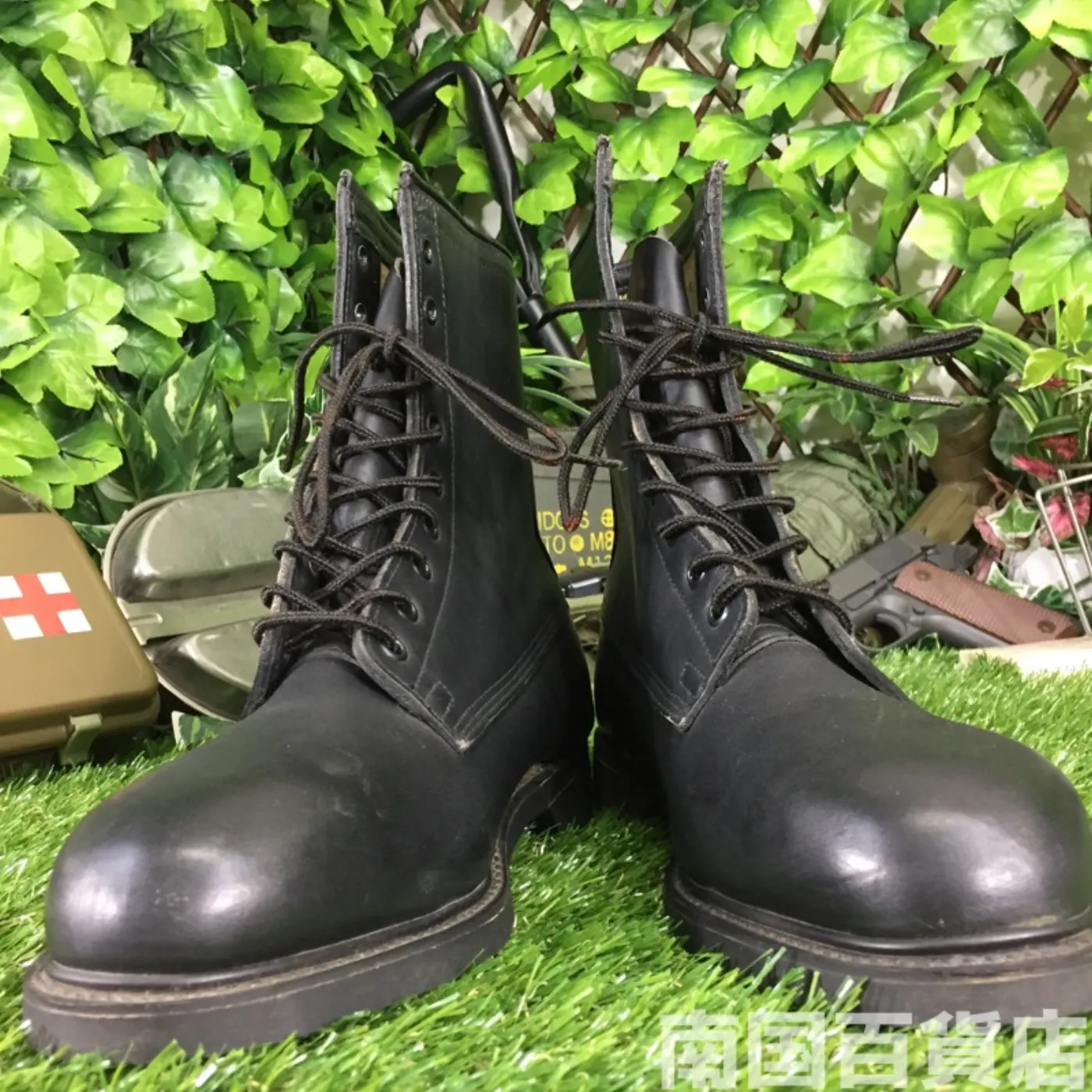 オールレザー コンバットブーツ 7 1/2（約25.5cm） 黒 新品 記録写真2