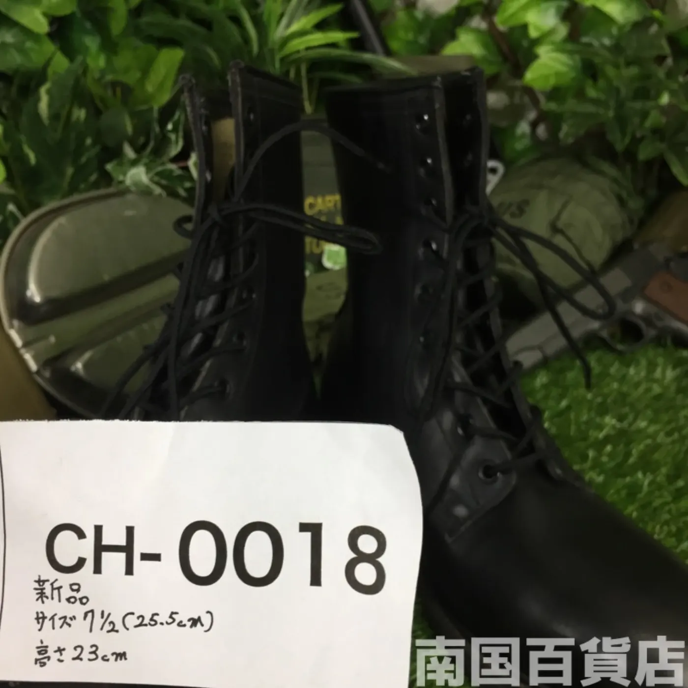 オールレザー コンバットブーツ 7 1/2(約25.5cm) 黒 新品 記録写真9