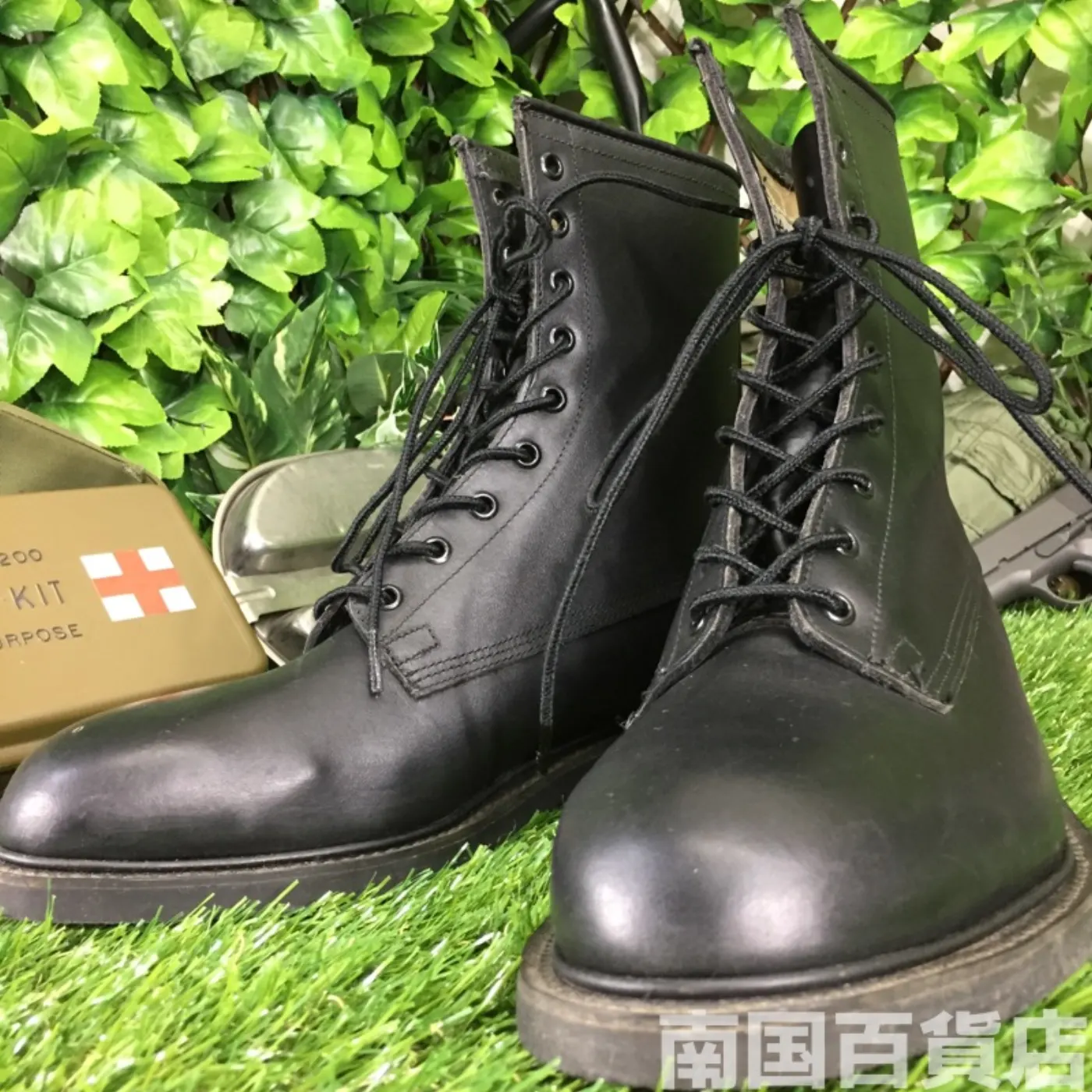 オールレザー コンバットブーツ 7 1/2(約25.5cm) 黒 新品 記録写真3