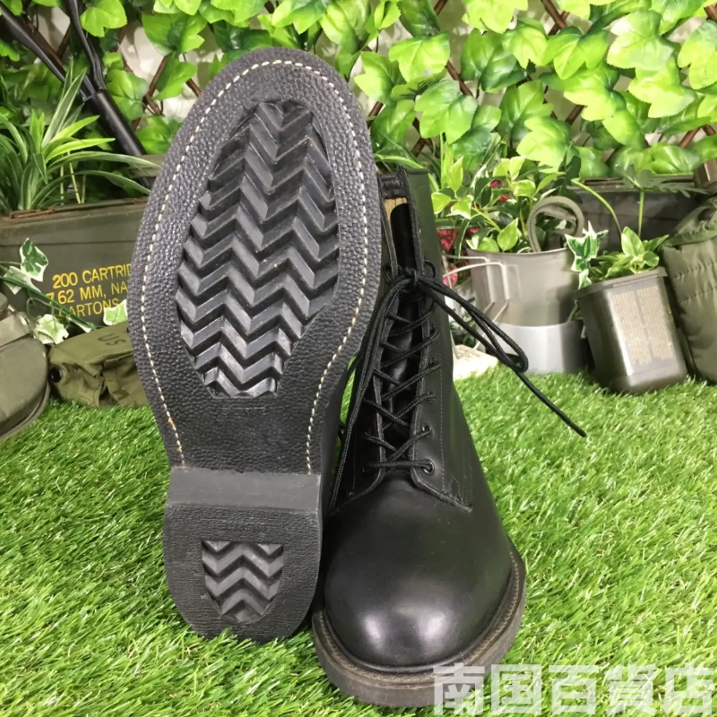 オールレザー コンバットブーツ 7 1/2(約25.5cm) 黒 新品 記録写真6