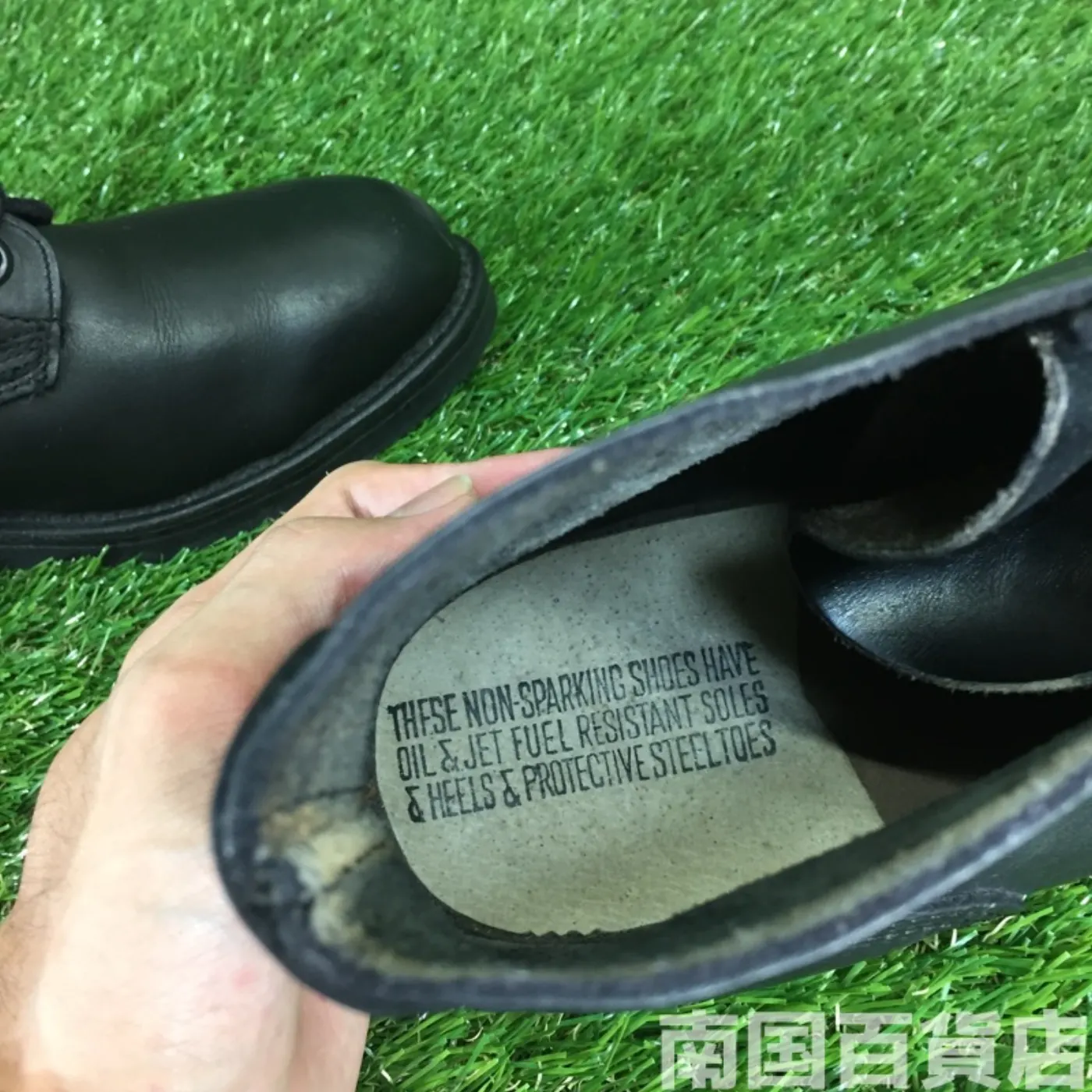 オールレザー コンバットブーツ 8W（約26cm）黒 中古良品 記録写真8