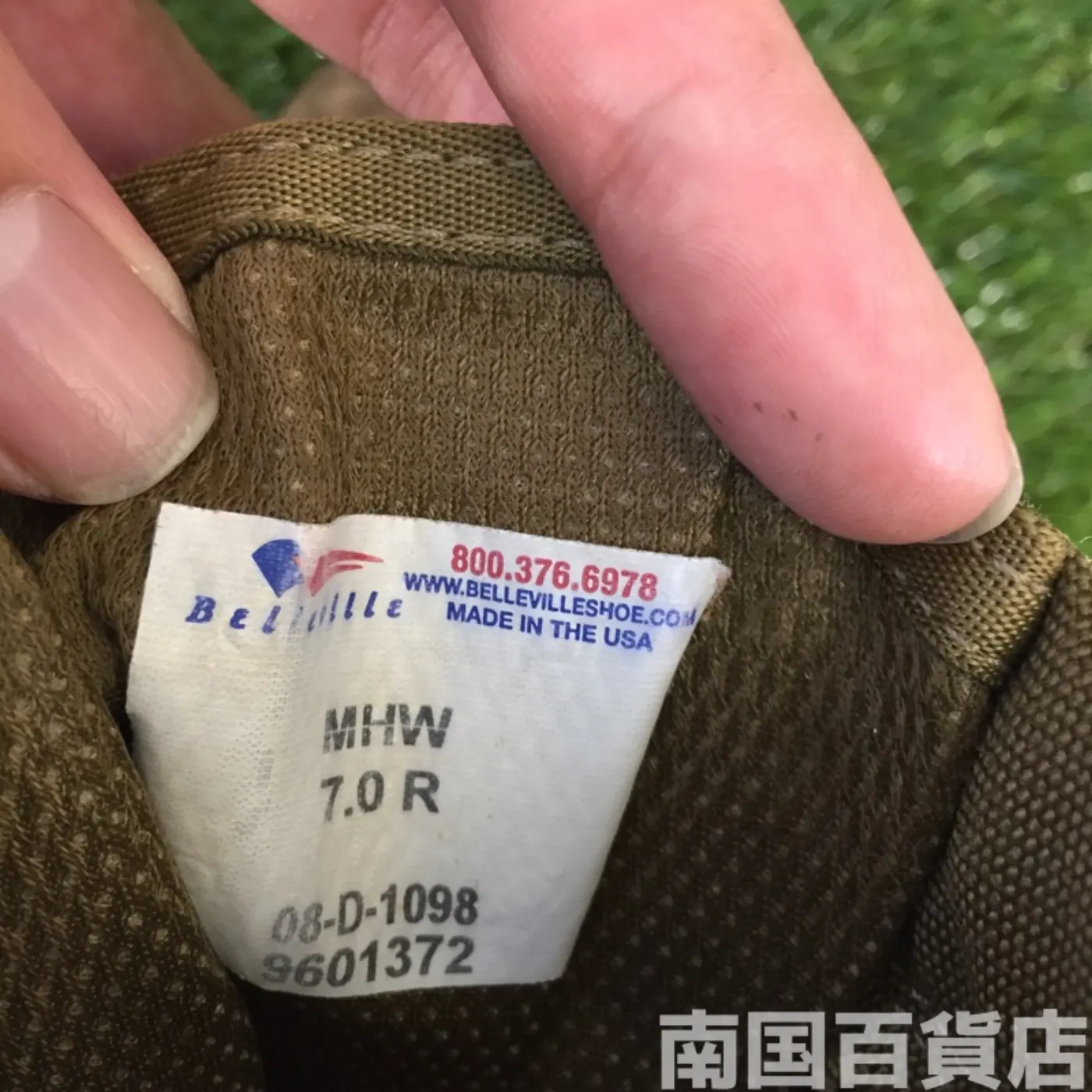 BELLEVILLE コンバットブーツ 7（約25cm） 高さ23cm 中古品 記録写真8