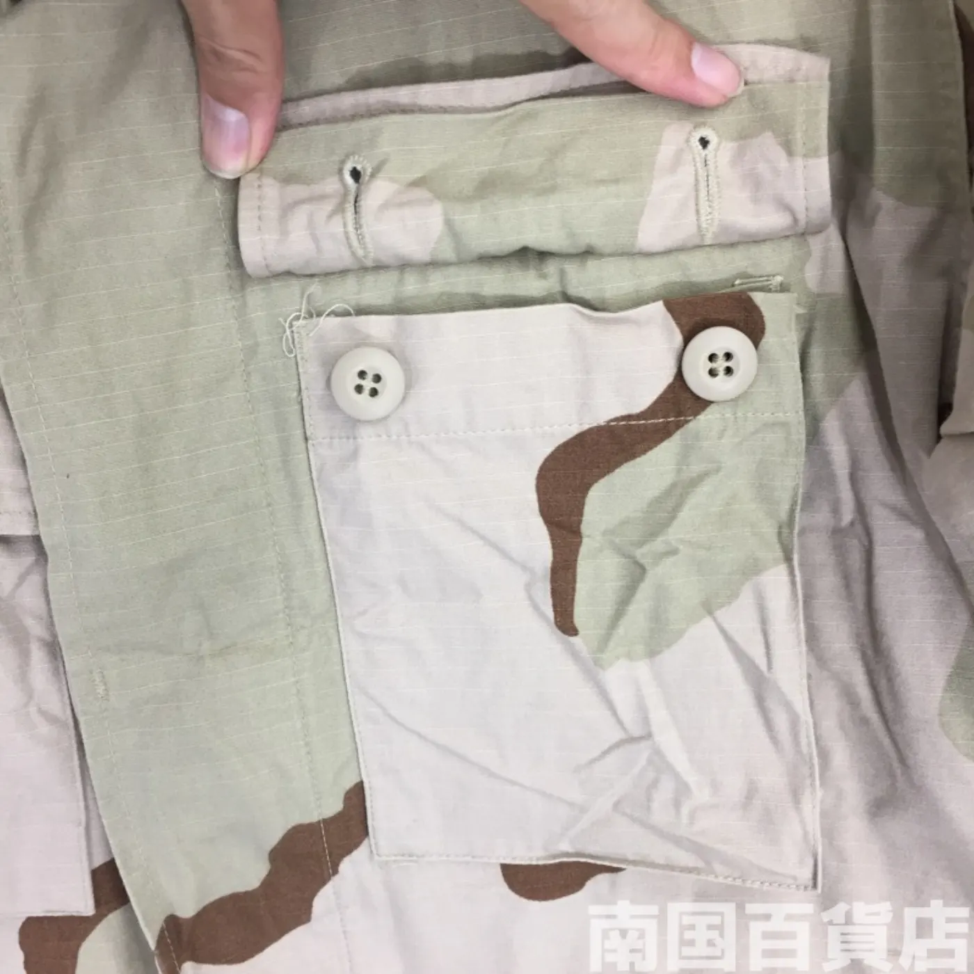 3C 迷彩 ジャケット S-XS 中古良品 パッチ付き リップストップ 記録写真8