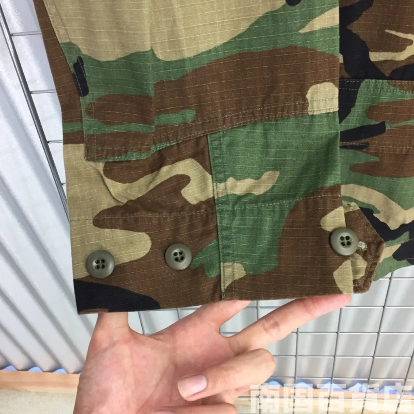 ウッドランド カモフラージュ 迷彩 ジャケット M-S 中古良品 記録写真7