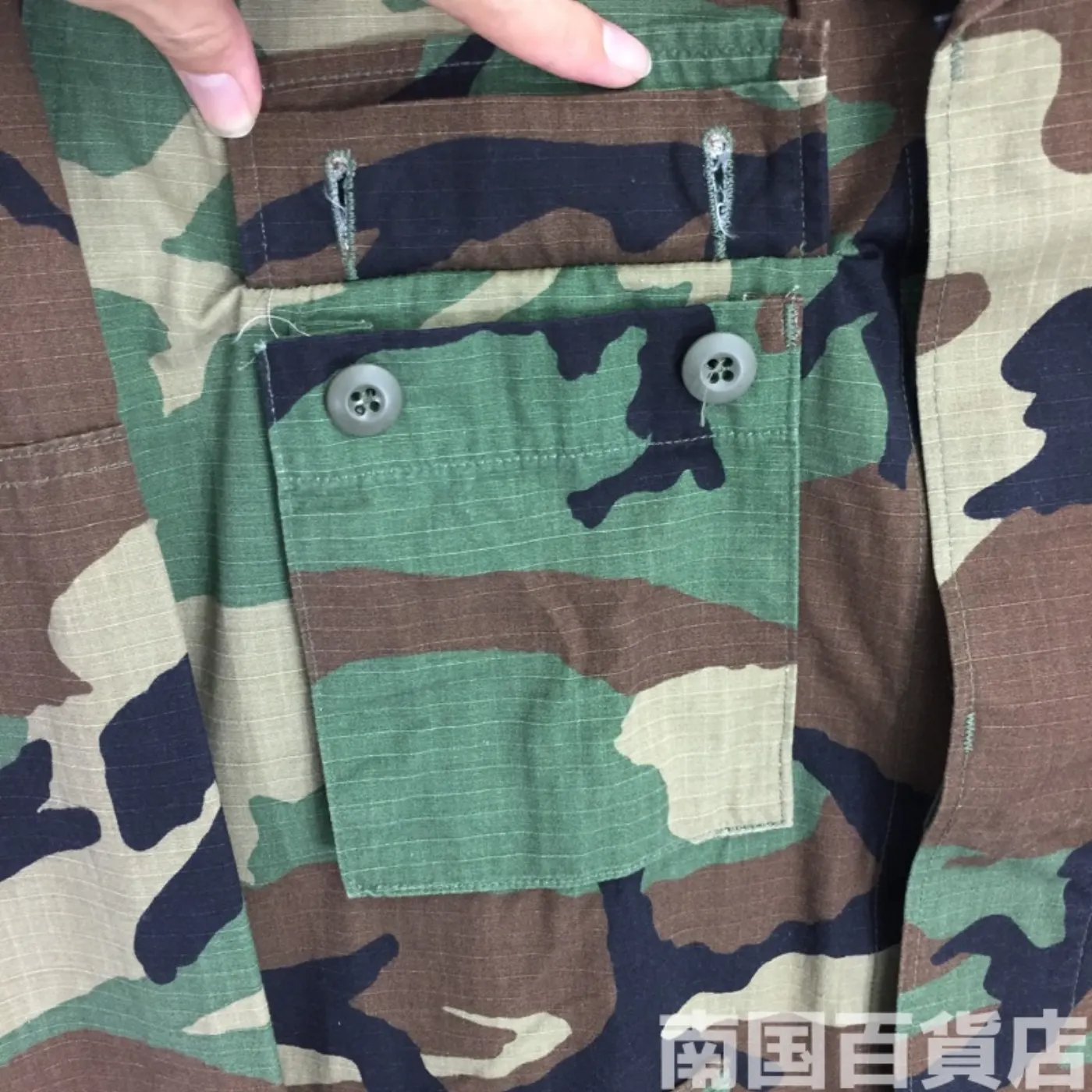 ウッドランド カモフラージュ 迷彩 ジャケット M-S 中古良品 記録写真8
