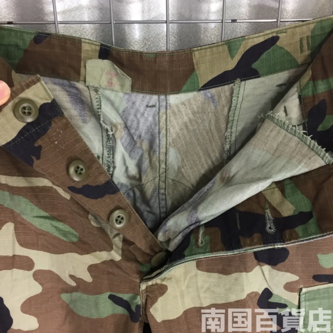ウッドランド カモフラージュ 迷彩 パンツ M-R 中古品 記録写真6
