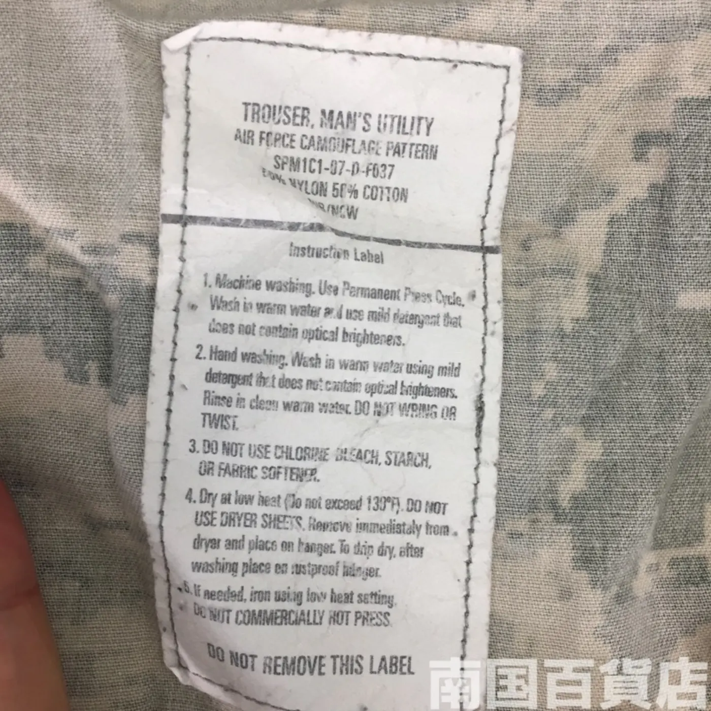 USAF タイガーパターン パンツ 34R 中古良品 記録写真3