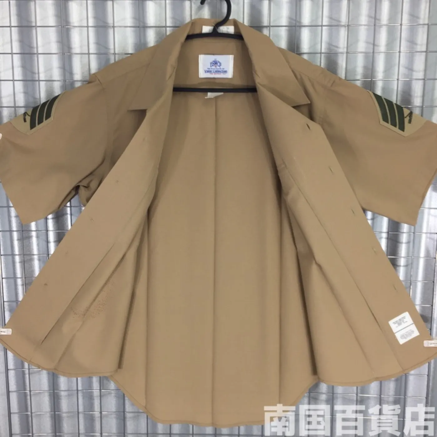 USMC カーキードレスシャツ (半袖)16 中古良品 記録写真6