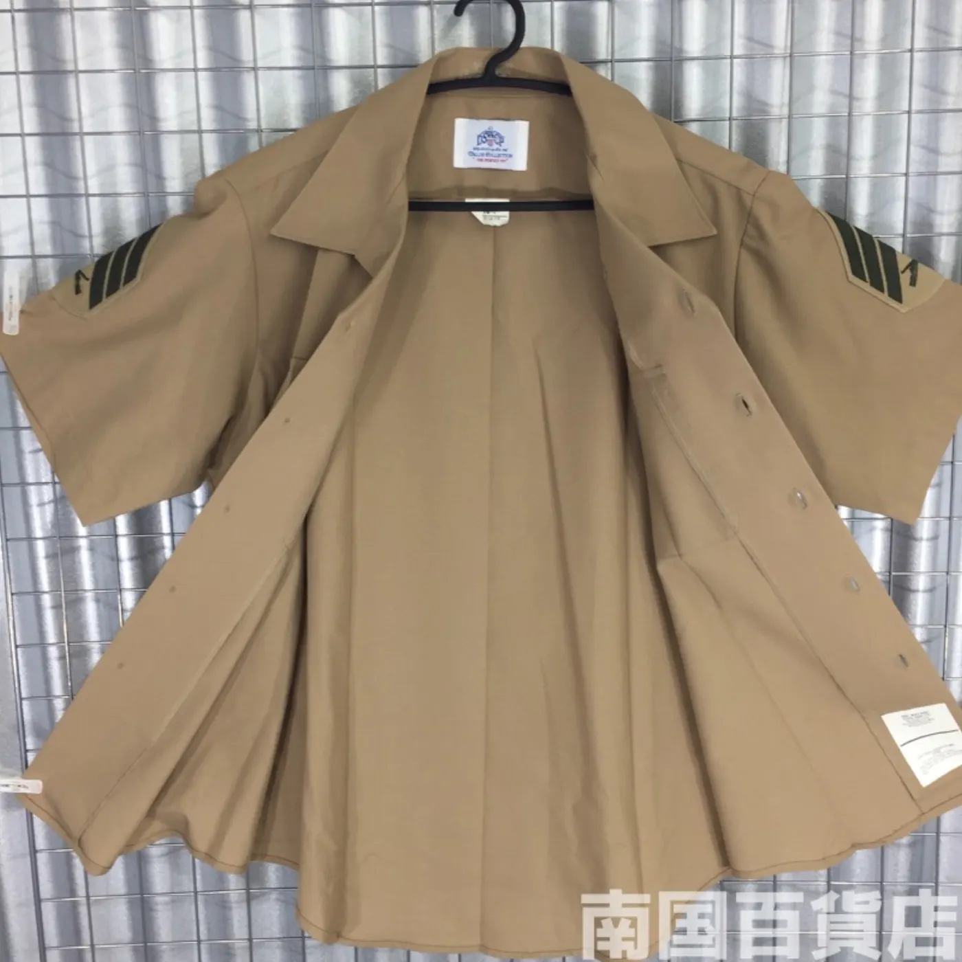 USMC カーキードレスシャツ (半袖) 15 中古良品 記録写真1