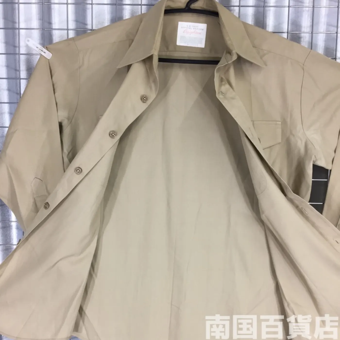 USMC カーキードレスシャツ （半袖） 15 1/2-32 中古良品 記録写真6
