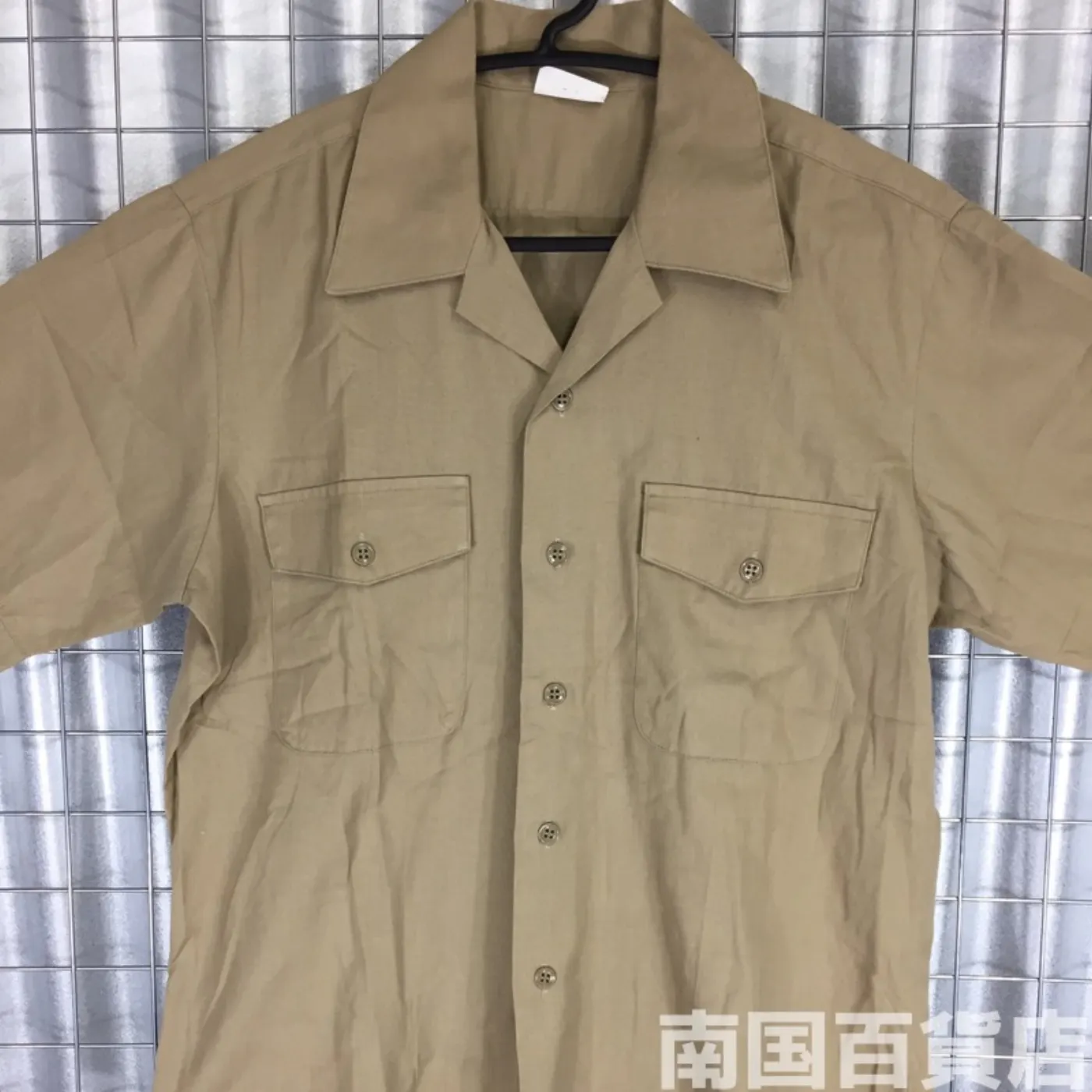 USMC カーキードレスシャツ （半袖） M 中古良品 記録写真1