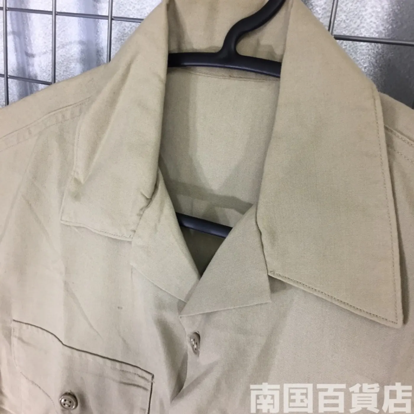 USMC カーキードレスシャツ （半袖） サイズ不明 中古良品 記録写真3