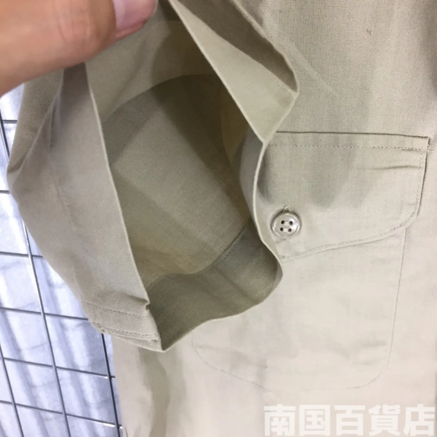 USMC カーキードレスシャツ （半袖） サイズ不明 中古良品 記録写真6