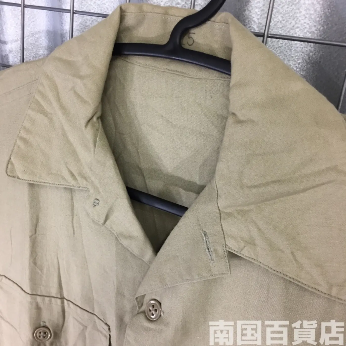 USMC カーキードレスシャツ （半袖） 15 中古良品 記録写真2