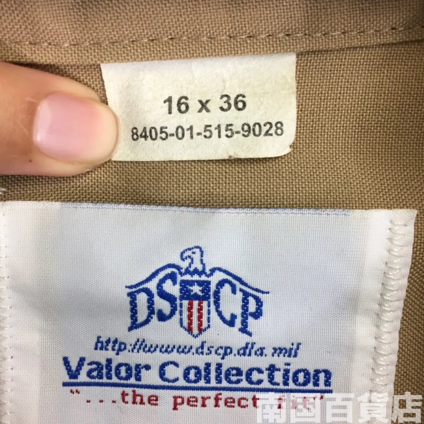 USMC カーキードレスシャツ （長袖） 16-36 中古良品 記録写真4
