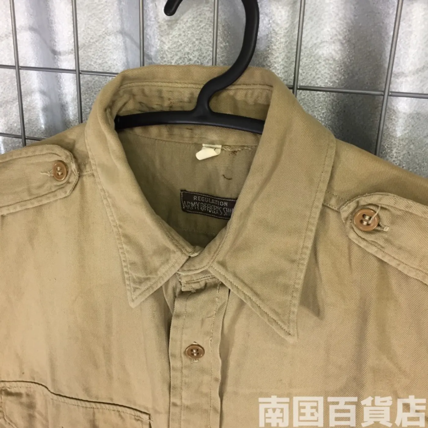 USMC カーキードレスシャツ （長袖） 15 1/2 - 34 中古良品 記録写真3