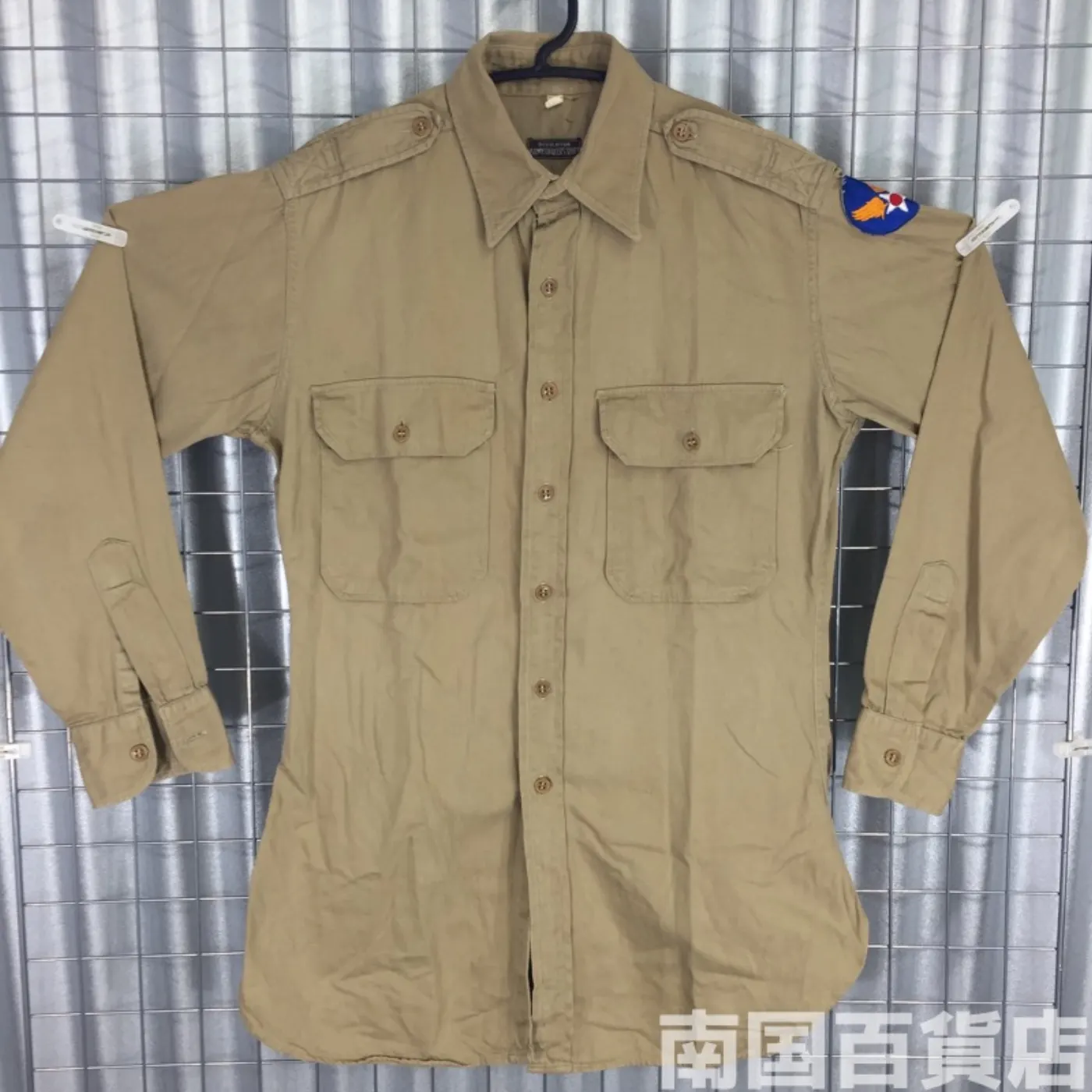 USMC カーキードレスシャツ （長袖） 15 1/2 - 34 中古良品 記録写真1
