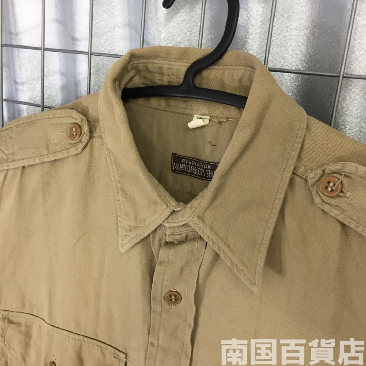 USMC カーキードレスシャツ （長袖） 15 1/2 - 34 中古良品 記録写真7