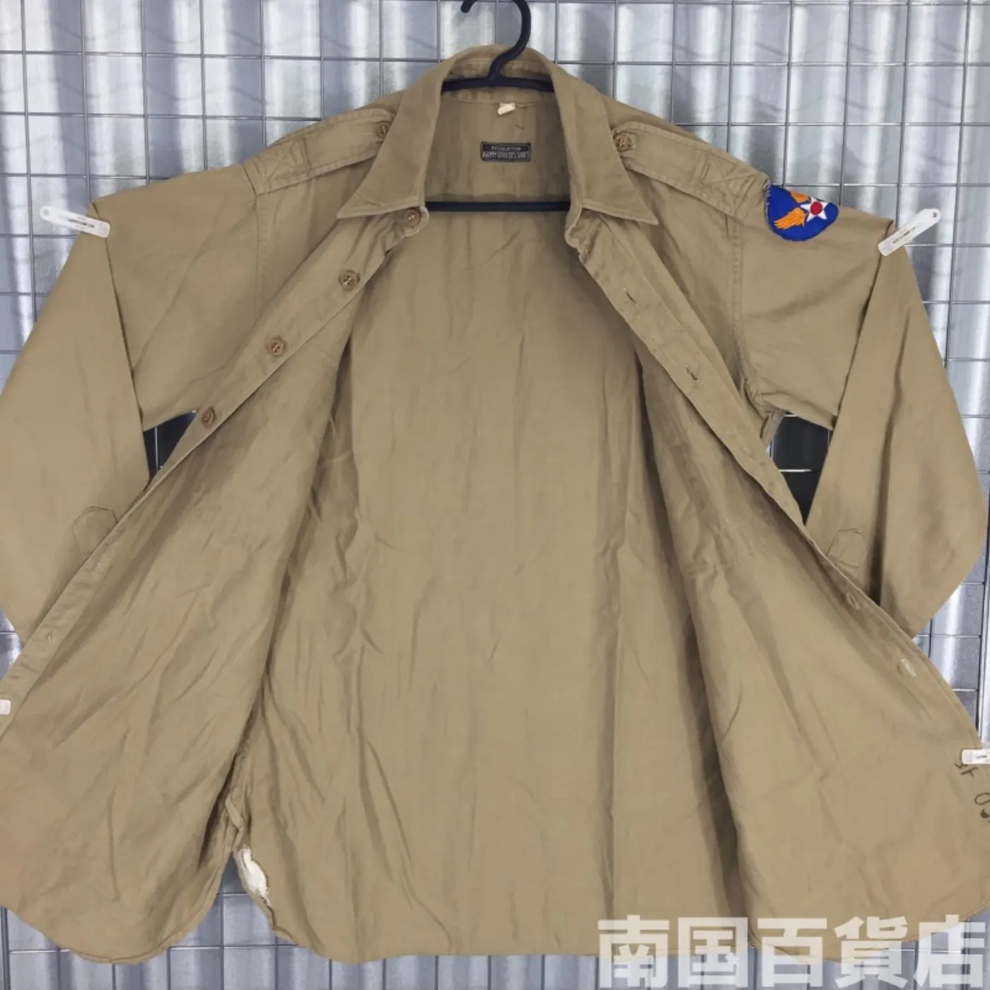 USMC カーキードレスシャツ （長袖） 15 1/2 - 34 中古良品 記録写真5