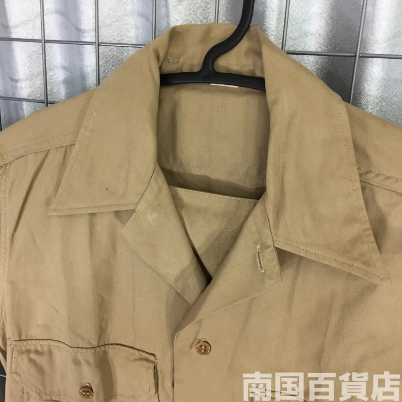 USMC カーキードレスシャツ （長袖） 14 1/2-33 中古良品 記録写真4