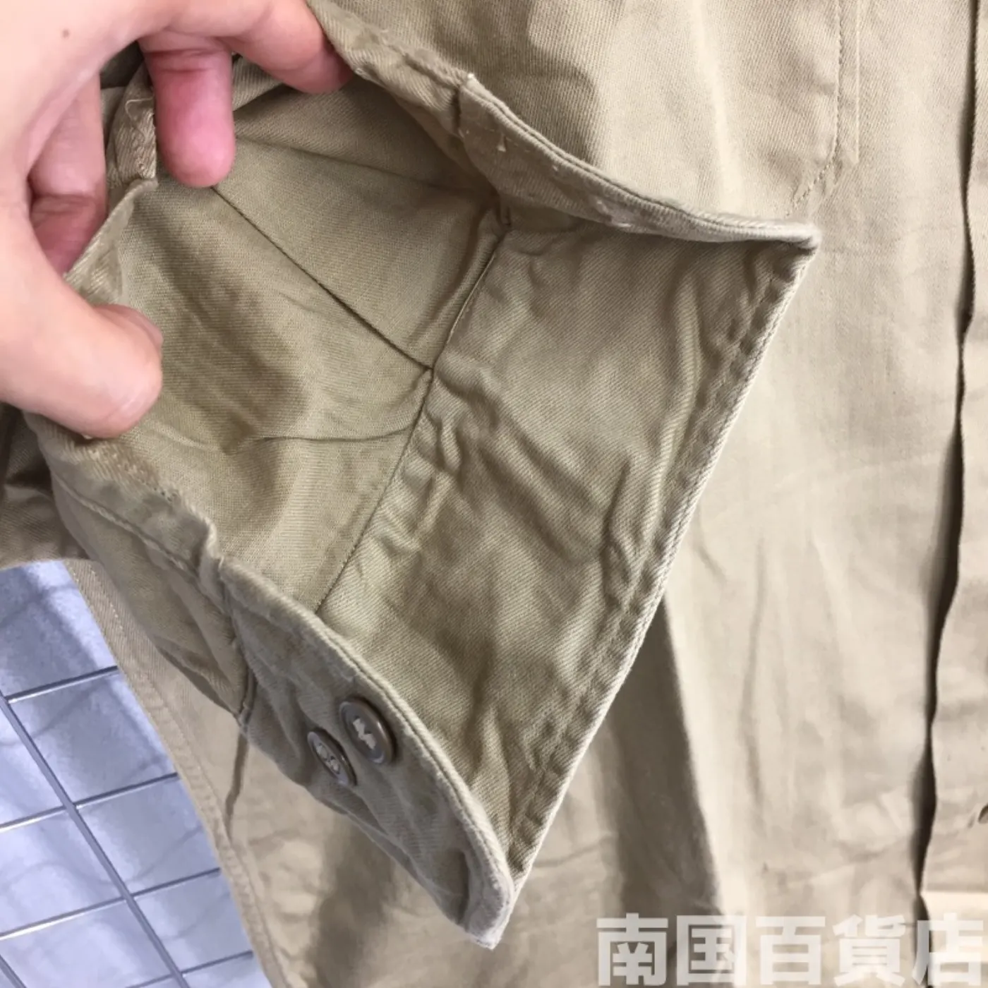 USMC カーキードレスシャツ (長袖) サイズ不明 中古良品 記録写真8