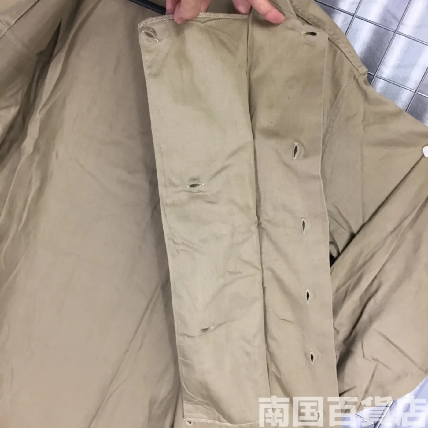 USMC カーキードレスシャツ (長袖) サイズ不明 中古良品 記録写真6
