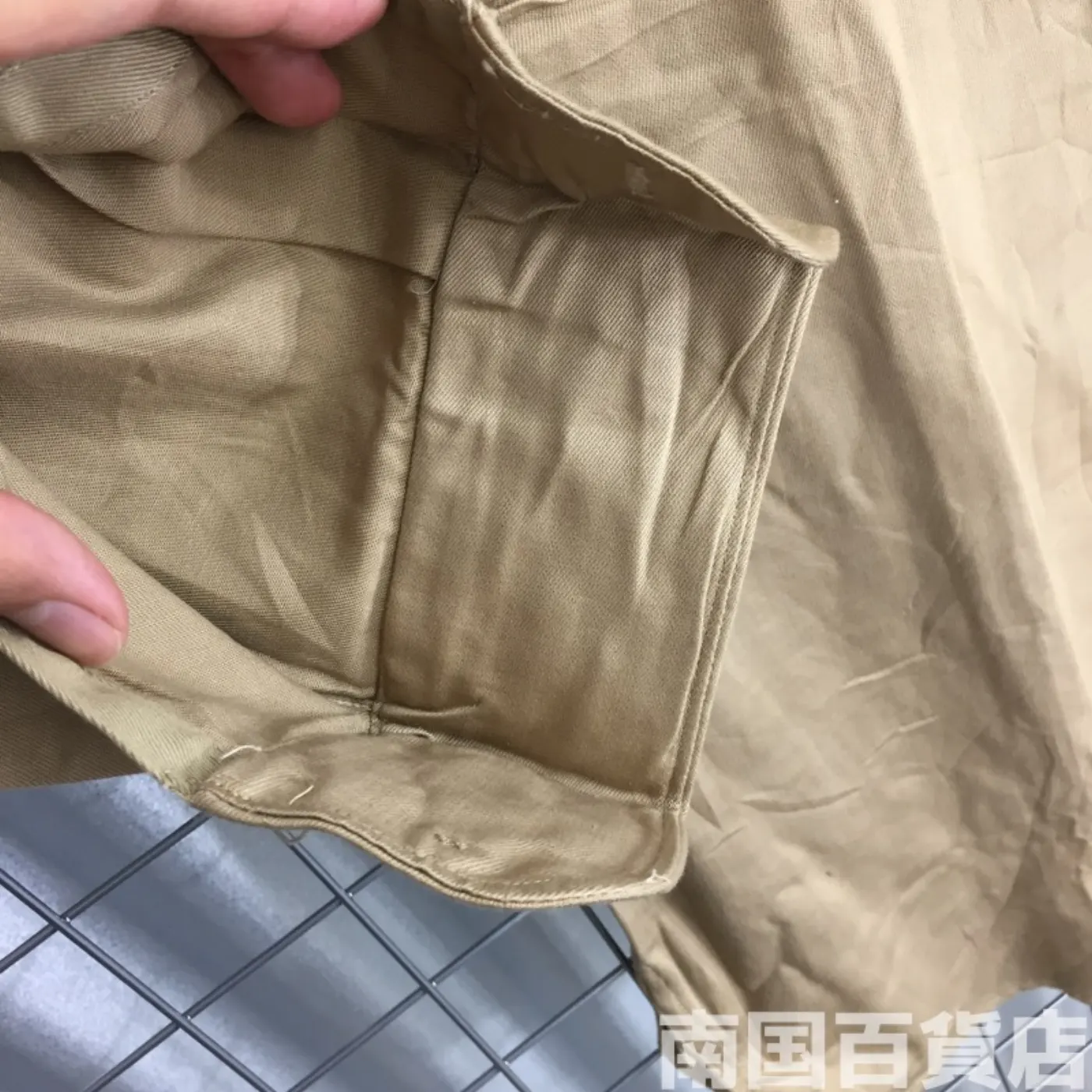 USMC カーキードレスシャツ (長袖) 15-33 中古良品 記録写真8