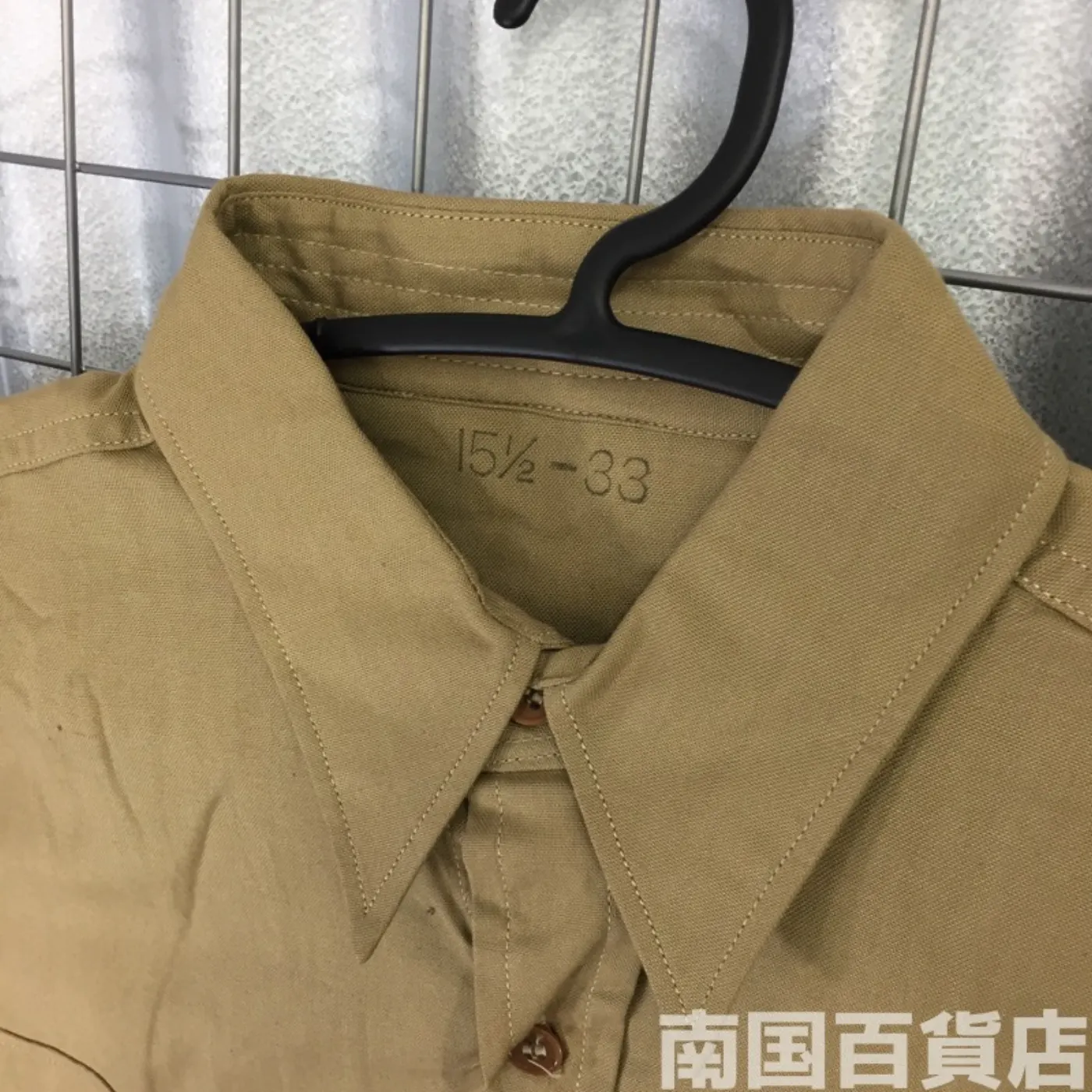 USMC カーキードレスシャツ (長袖) 15 1/2-33 中古良品 記録写真4
