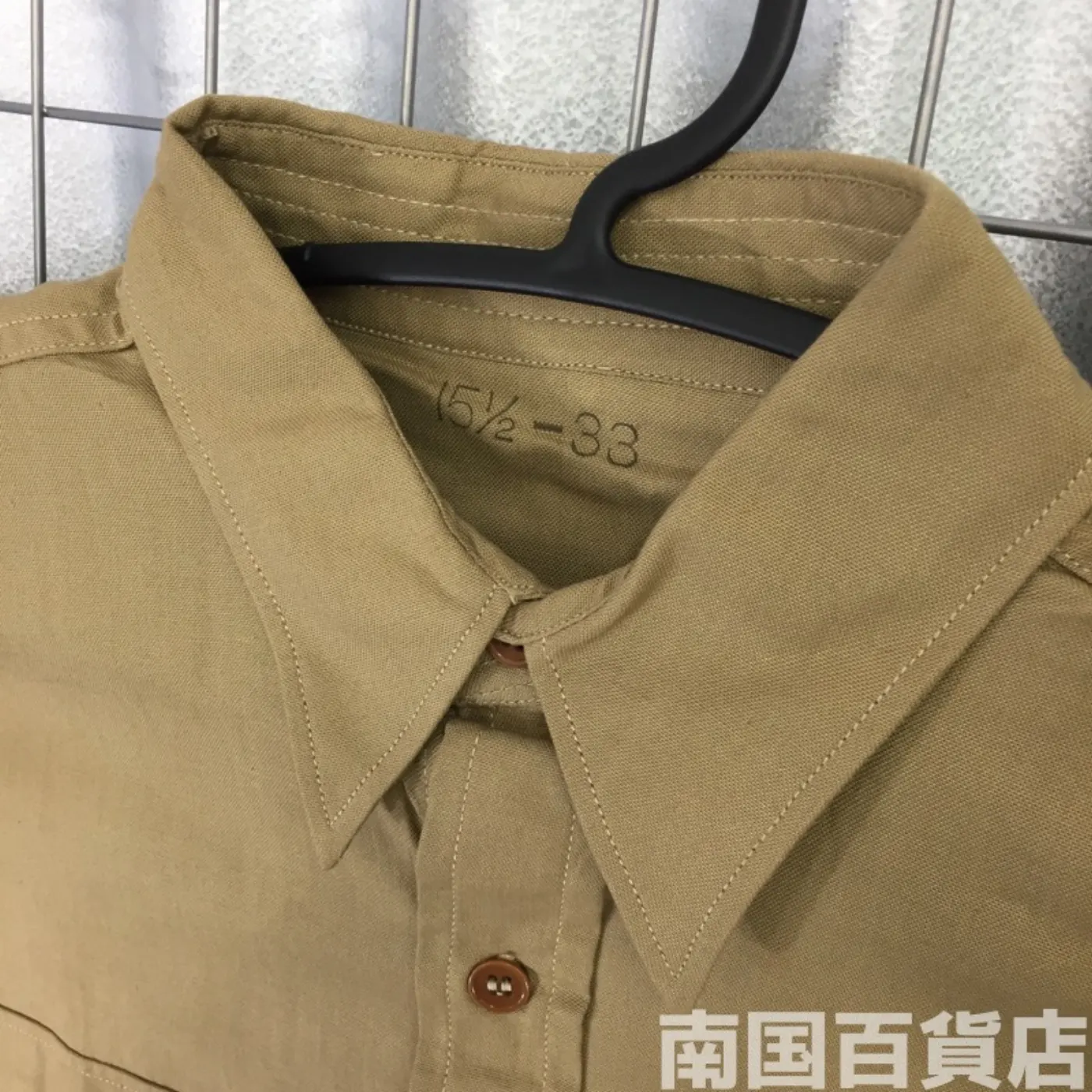 USMC カーキードレスシャツ (長袖) 15 1/2 - 33 中古良品 記録写真5