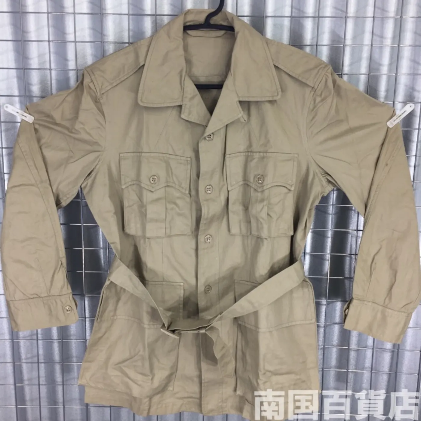 JACKET MANS COTTON TAN TROPICAL 38R 中古良品 記録写真1