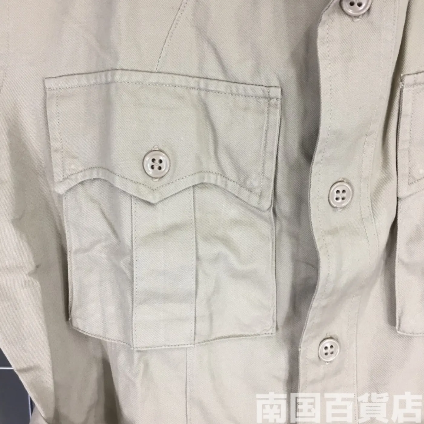 JACKET MANS COTTON TAN TROPICAL 38R 中古良品 記録写真8