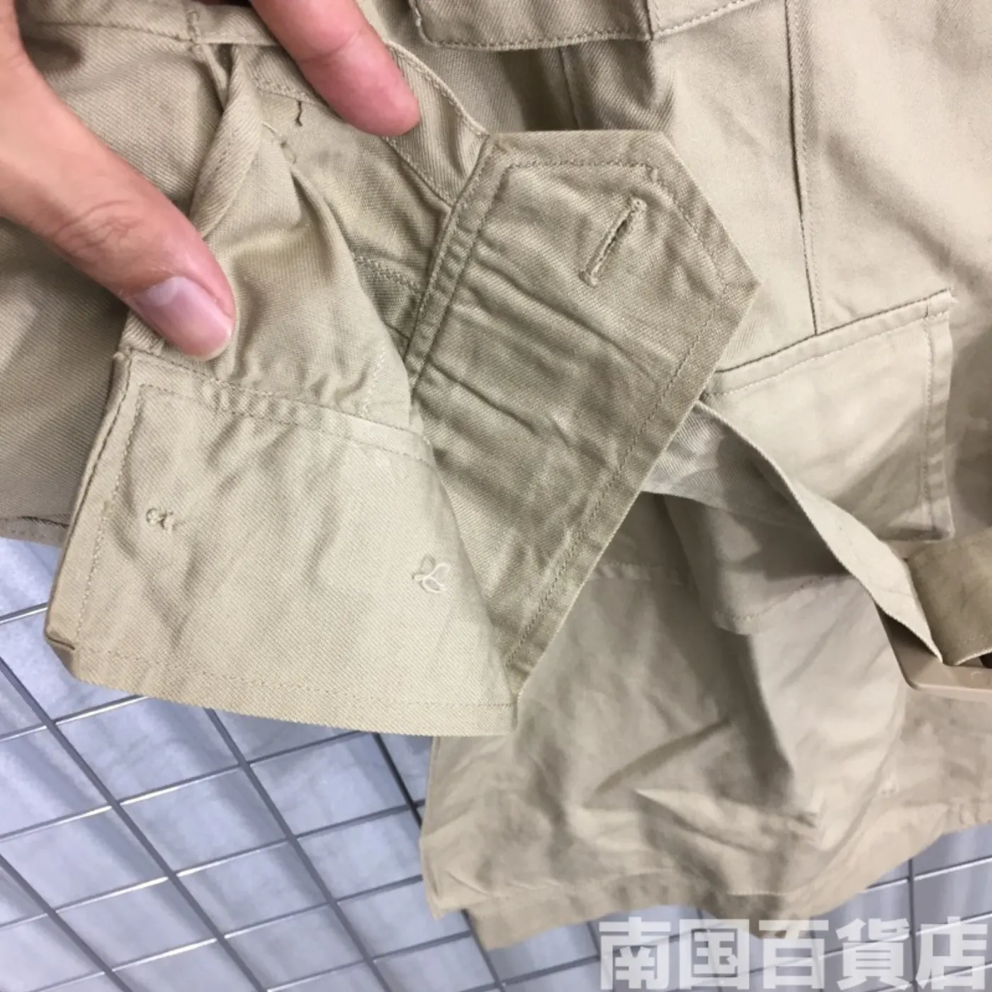 JACKET MANS COTTON TAN TROPICAL 38R 中古良品 記録写真10