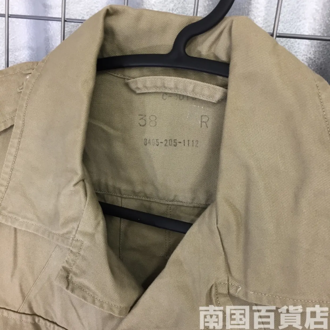 JACKET MANS COTTON TAN TROPICAL 38R 中古良品 記録写真5