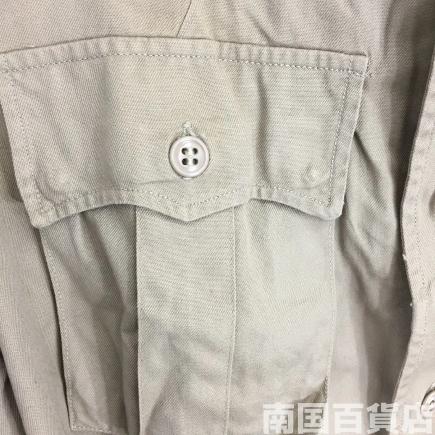 JACKET MANS COTTON TAN TROPICAL 38R 中古良品 記録写真6