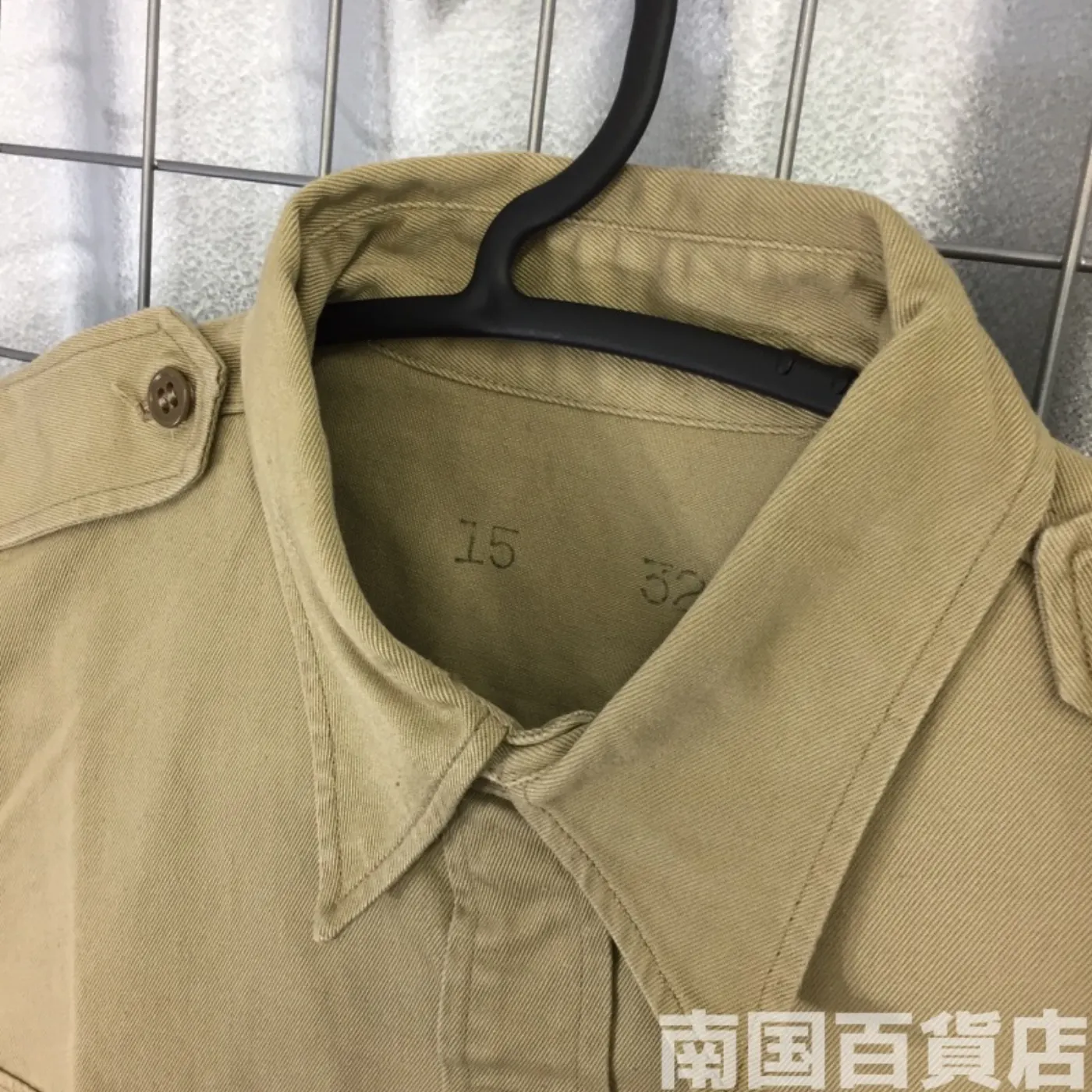 USMC カーキードレスシャツ (長袖) 15-32 中古良品 記録写真3