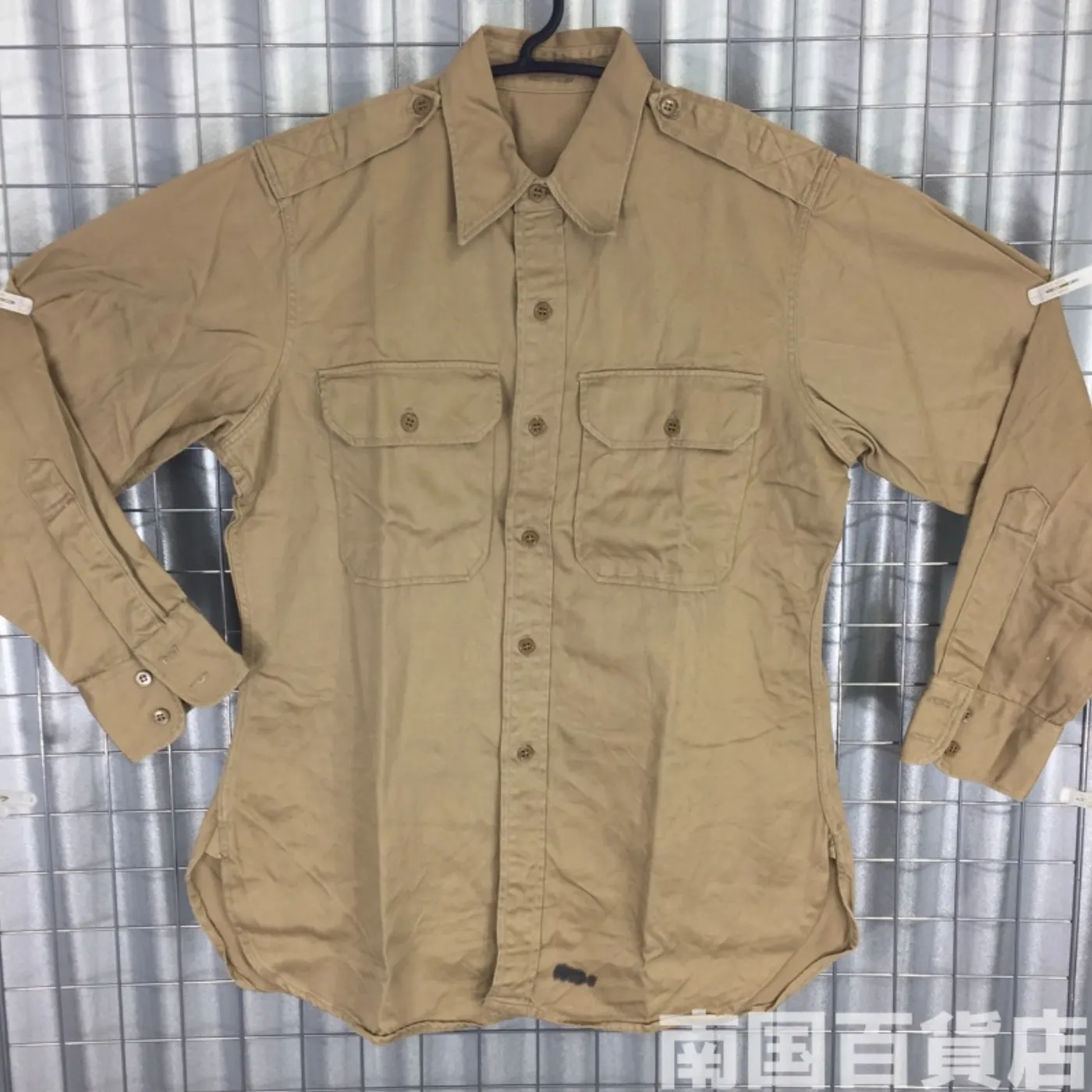 USMC カーキードレスシャツ (長袖) 15 1/2 - 32 中古品 記録写真1