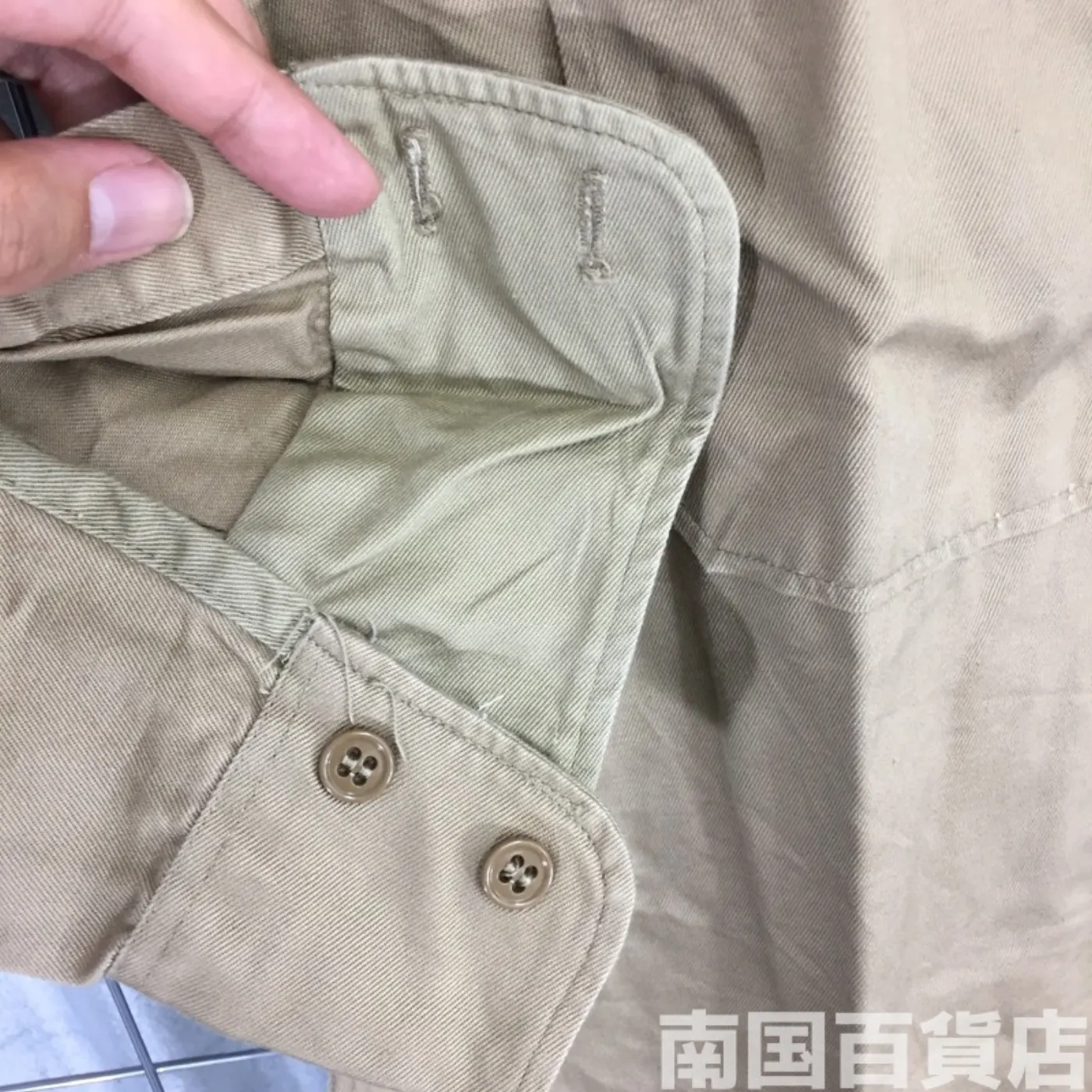 USMC カーキードレスシャツ (長袖) 15 1/2 - 32 中古品 記録写真8