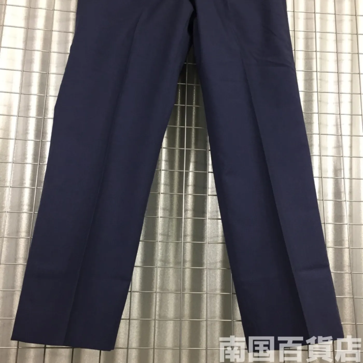 TROUSERS MAN’S POLY/WOOL TROPICAL AF BLUE 1549 30R 新品 記録写真7