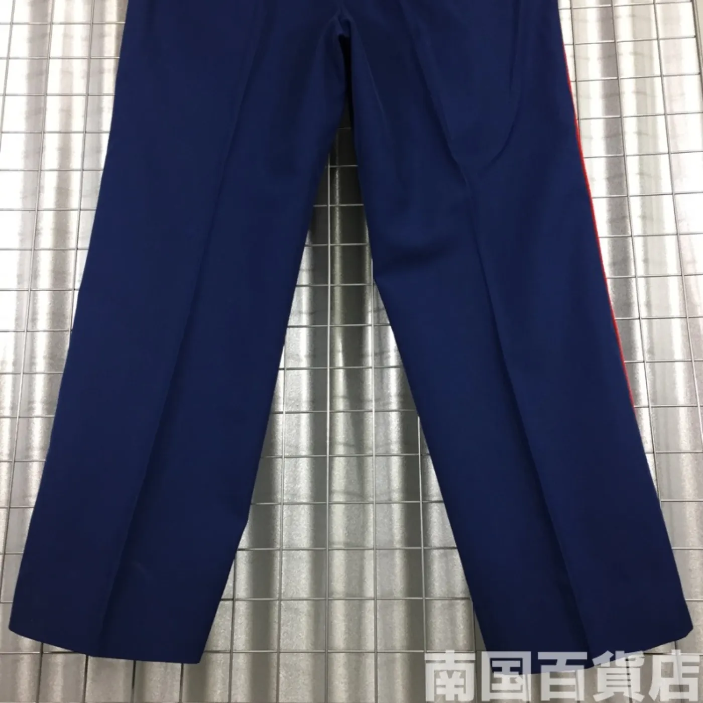 TROUSERS MEN’S POLY/WOOL SJY BLUE 35L 中古良品 記録写真10