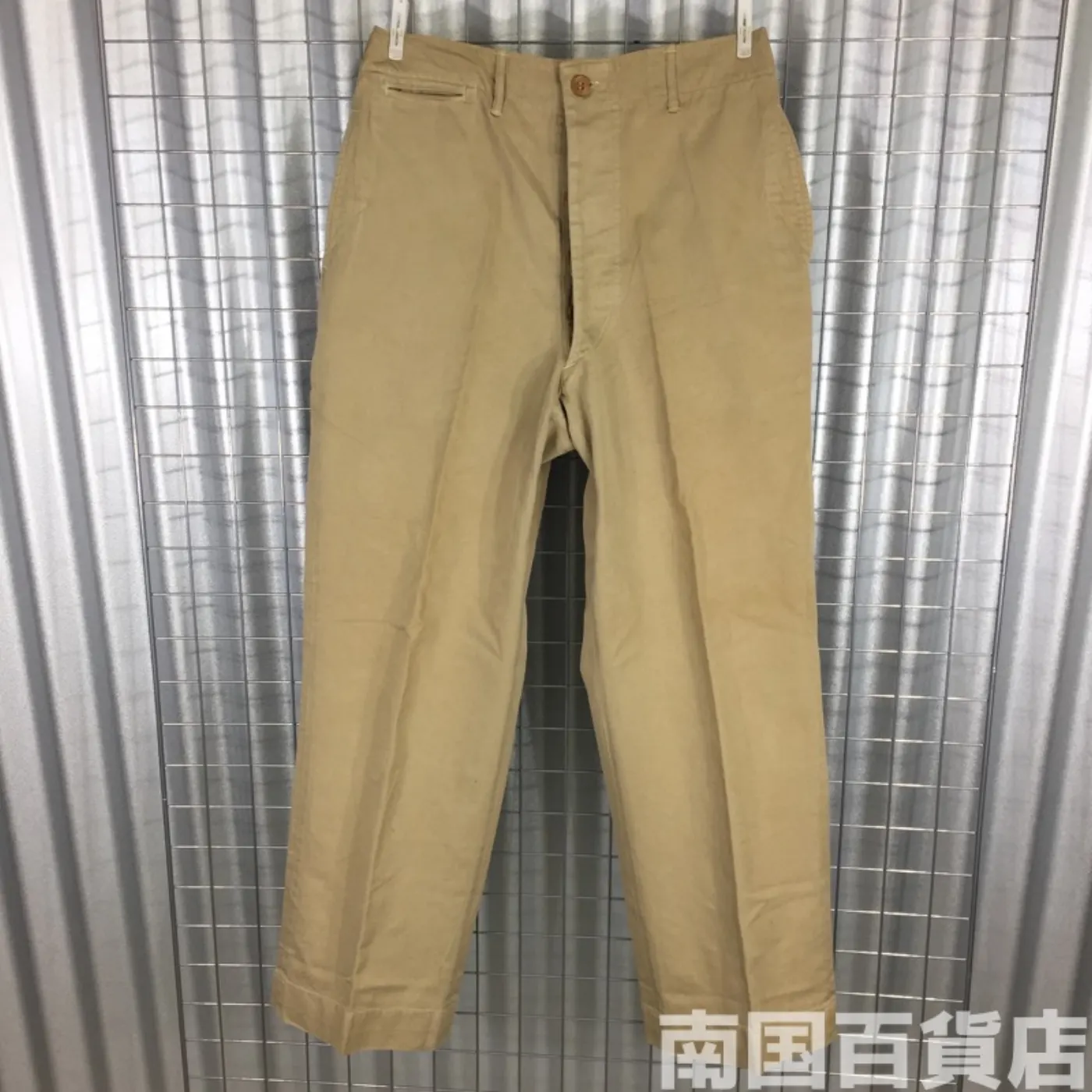 カーキードレスパンツ 不明 新品 記録写真1